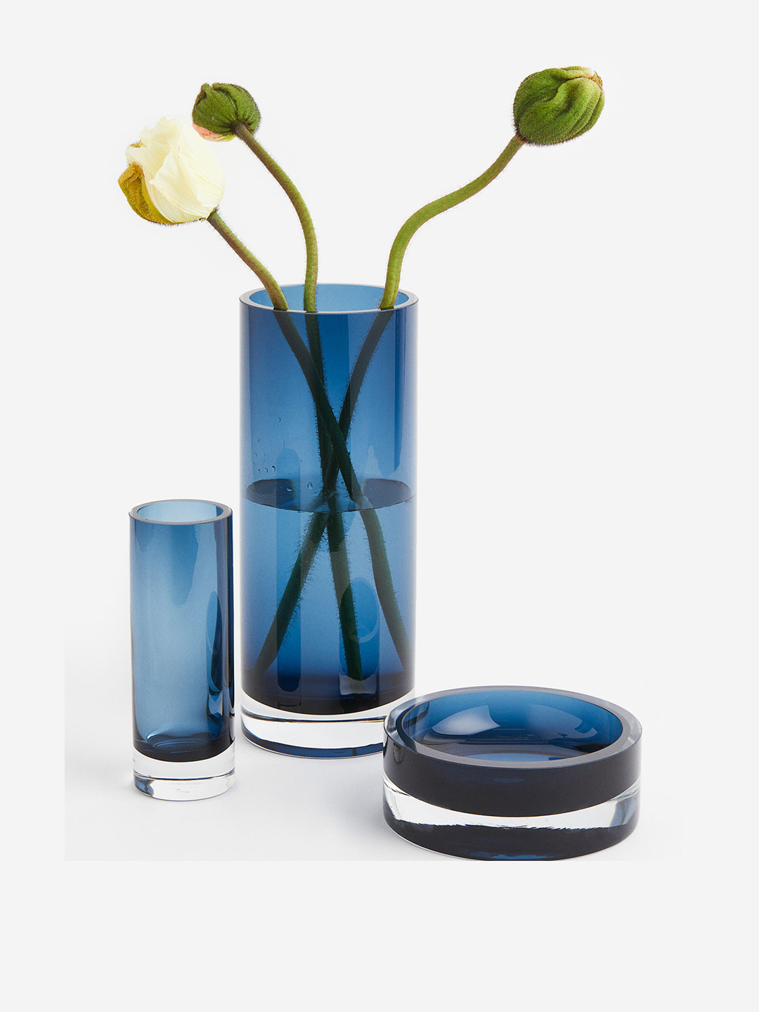 

H&M Blue & Black Decorative Glass Bowl