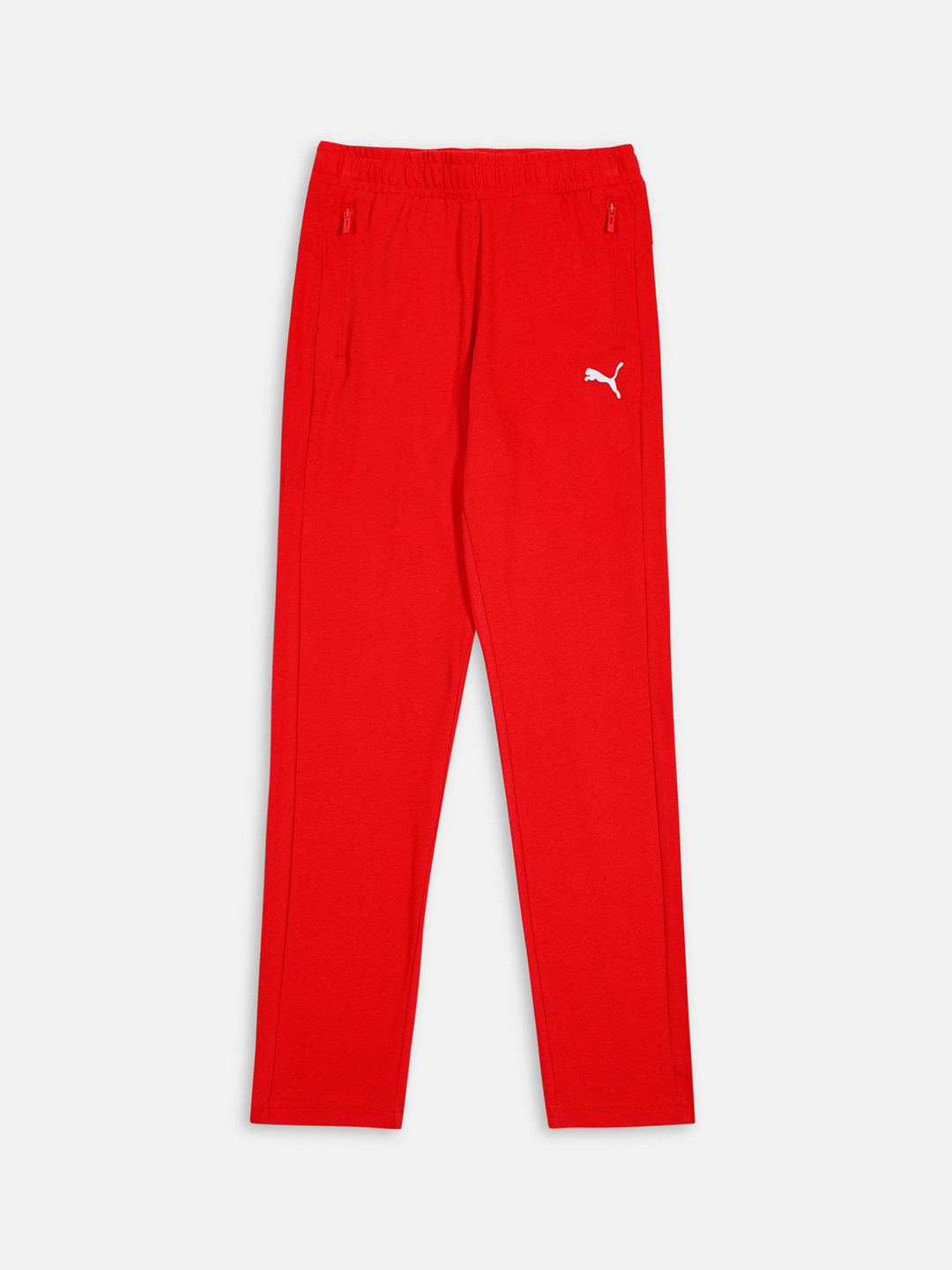 

Puma Boys Zippered Youth Cotton Track Pants, Red