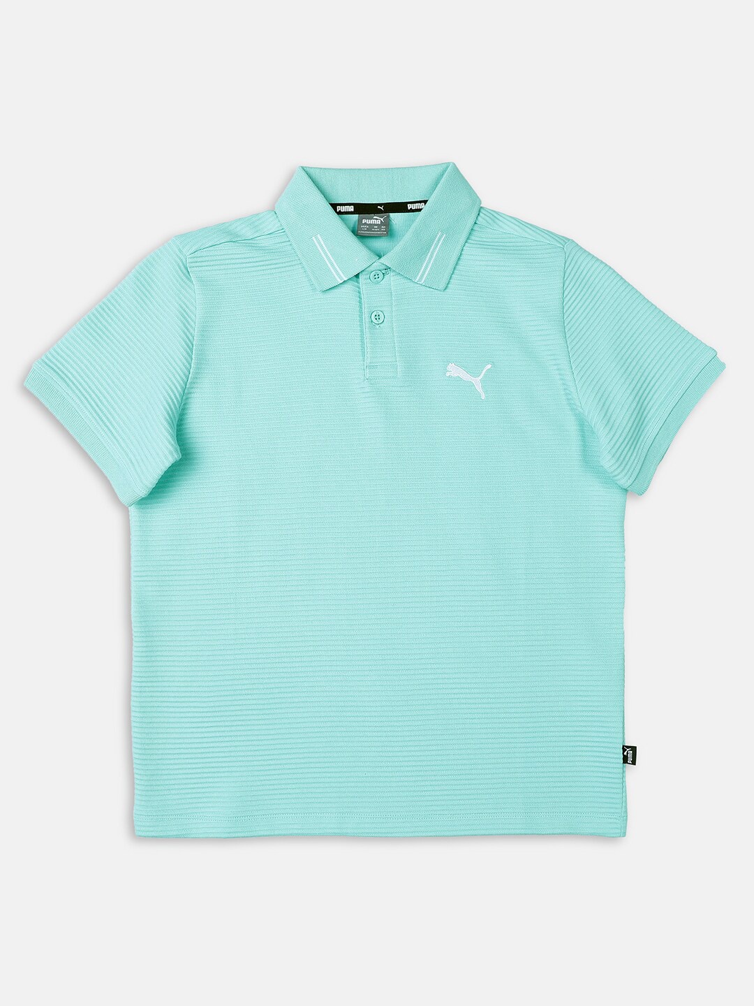 

Puma Boys Ottoman Youth Polo Collar Regular Fit Cotton T-Shirt, Green