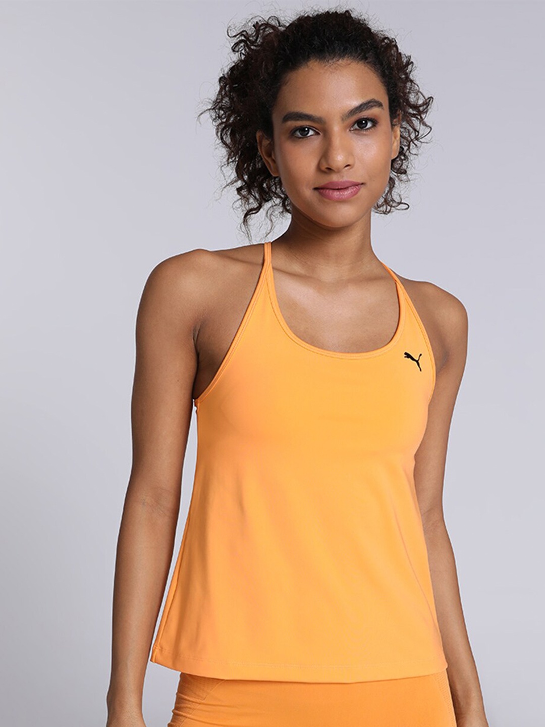 

Puma Studio Ultrabare 2 In1 Brand Logo Printed Tank Top, Orange