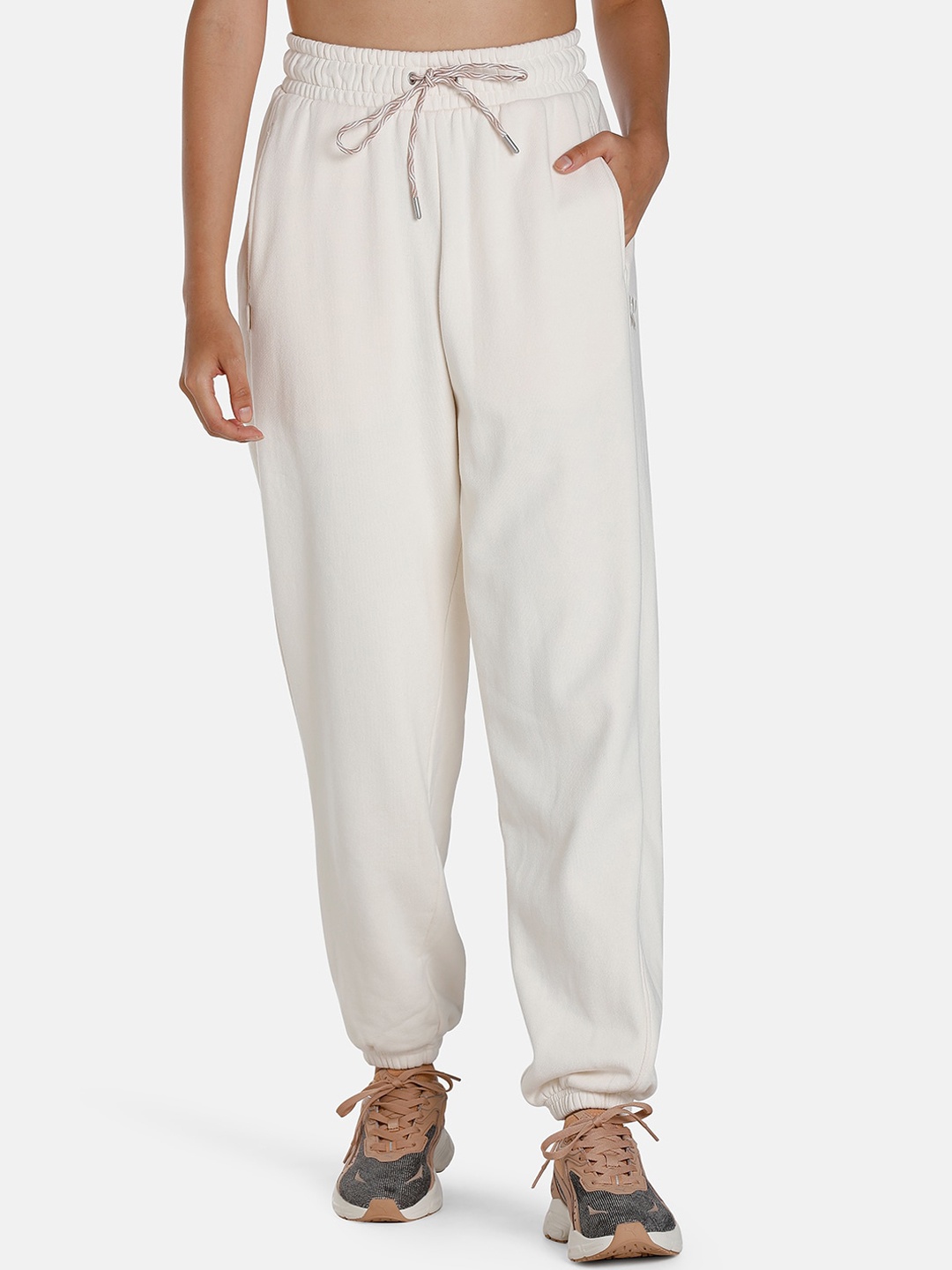 

Puma Women INFUSE Sweatpants TR Cotton Relaxed Fit Joggers, Cream