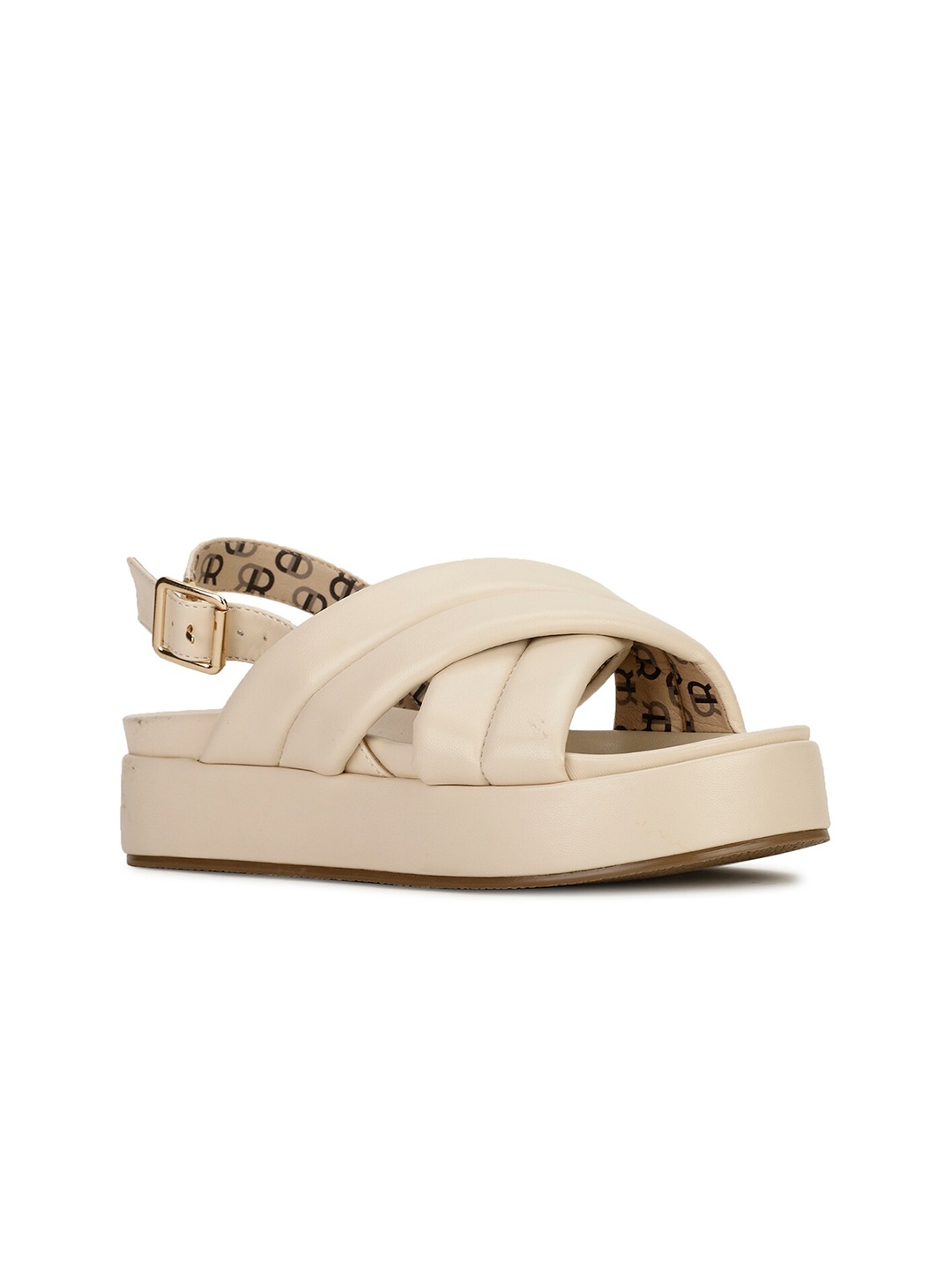 

Bata Strappy Flatform Heels, Beige