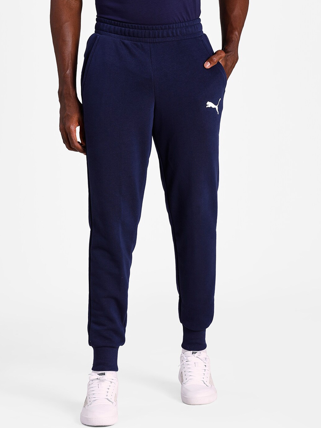

Puma Men Essentials Logo Cotton Joggers, Navy blue