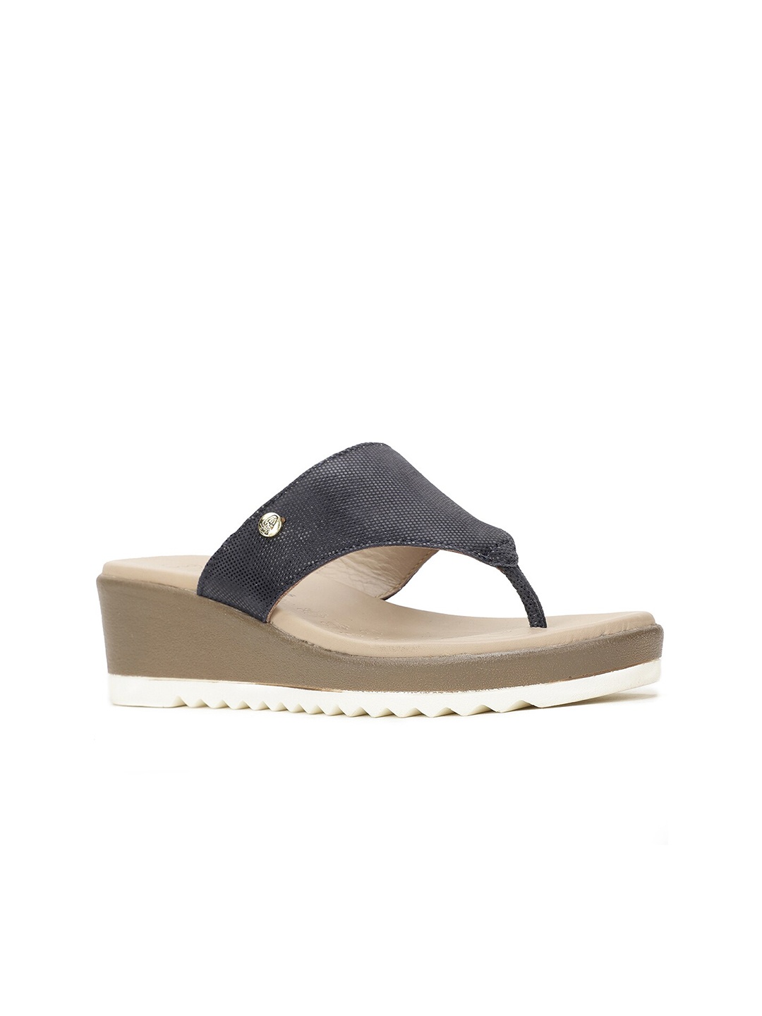 

Hush Puppies Open Toe Leather Comfort Sandals, Navy blue