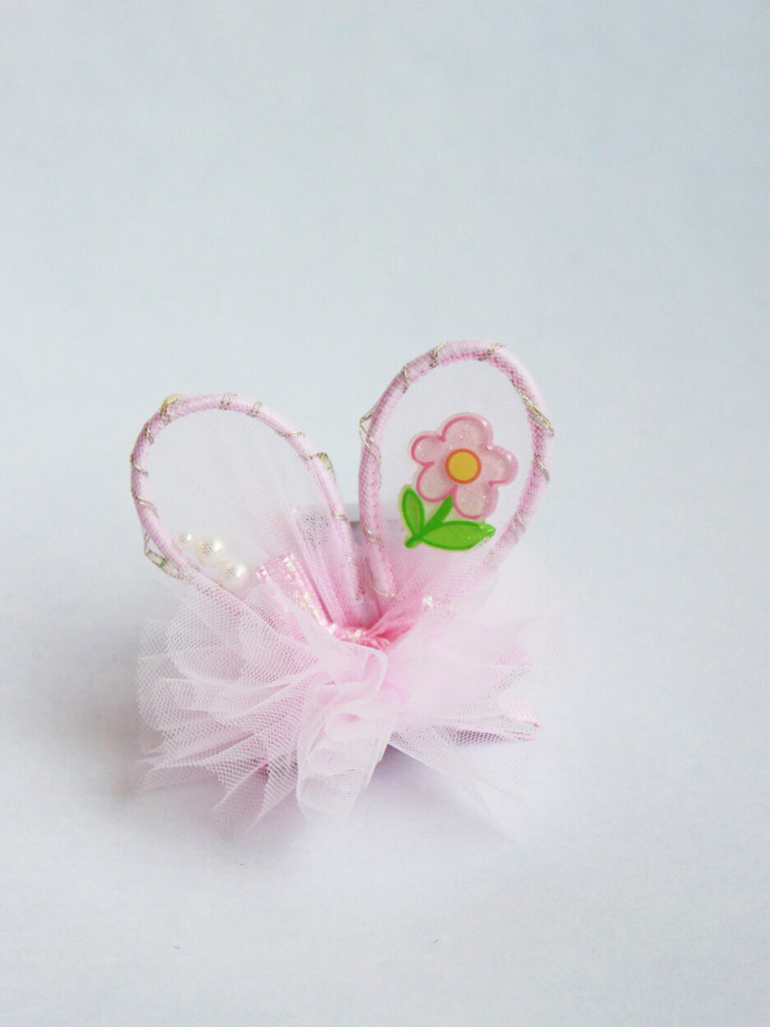 

Choko Girls Beaded Flower LED Light Alligator Hair Clip, Pink