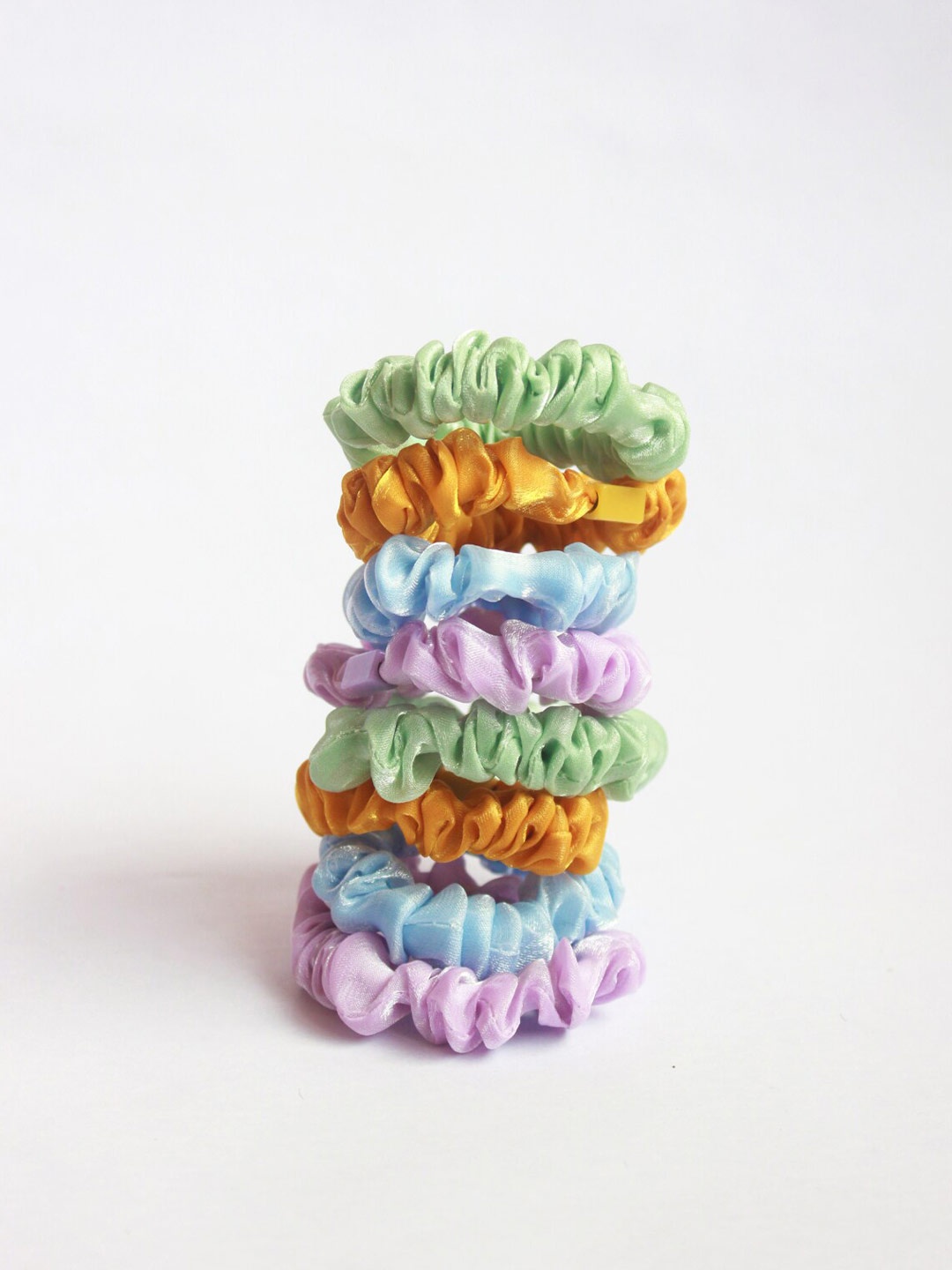 

Choko Girls Pack of 8 Spiral Ponytail Holders, Purple