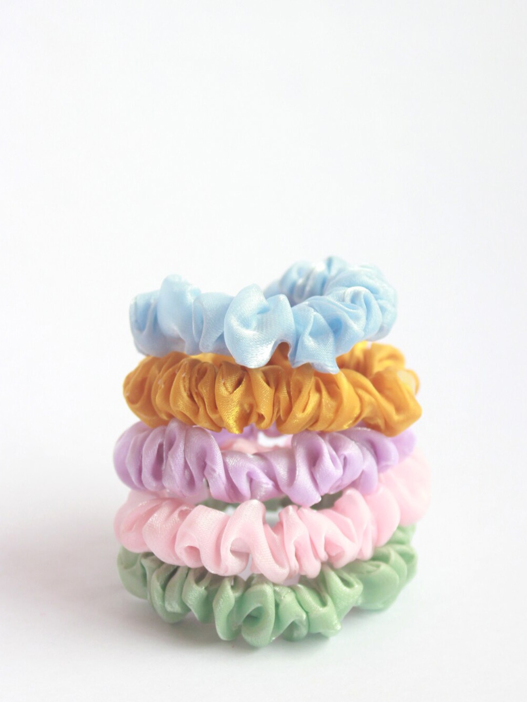 

Choko Girls Pack of 5 Fur Ponytail Holders, Purple
