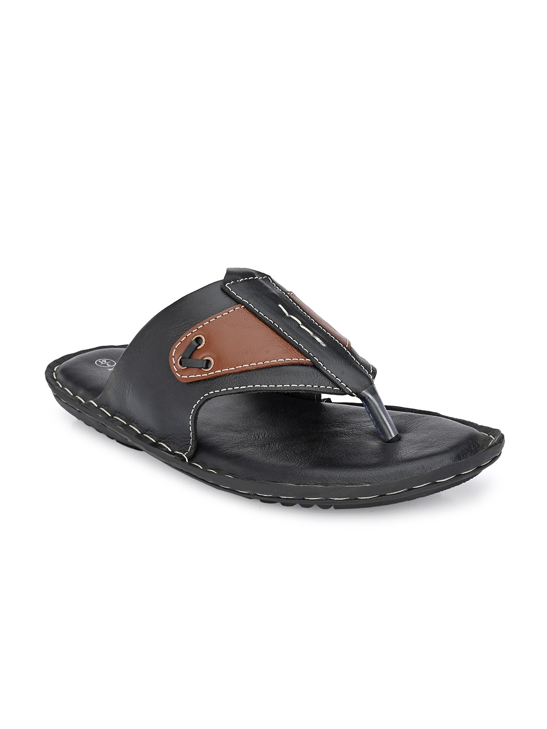 

Fashion Victim Men Leather Comfort Sandals, Black