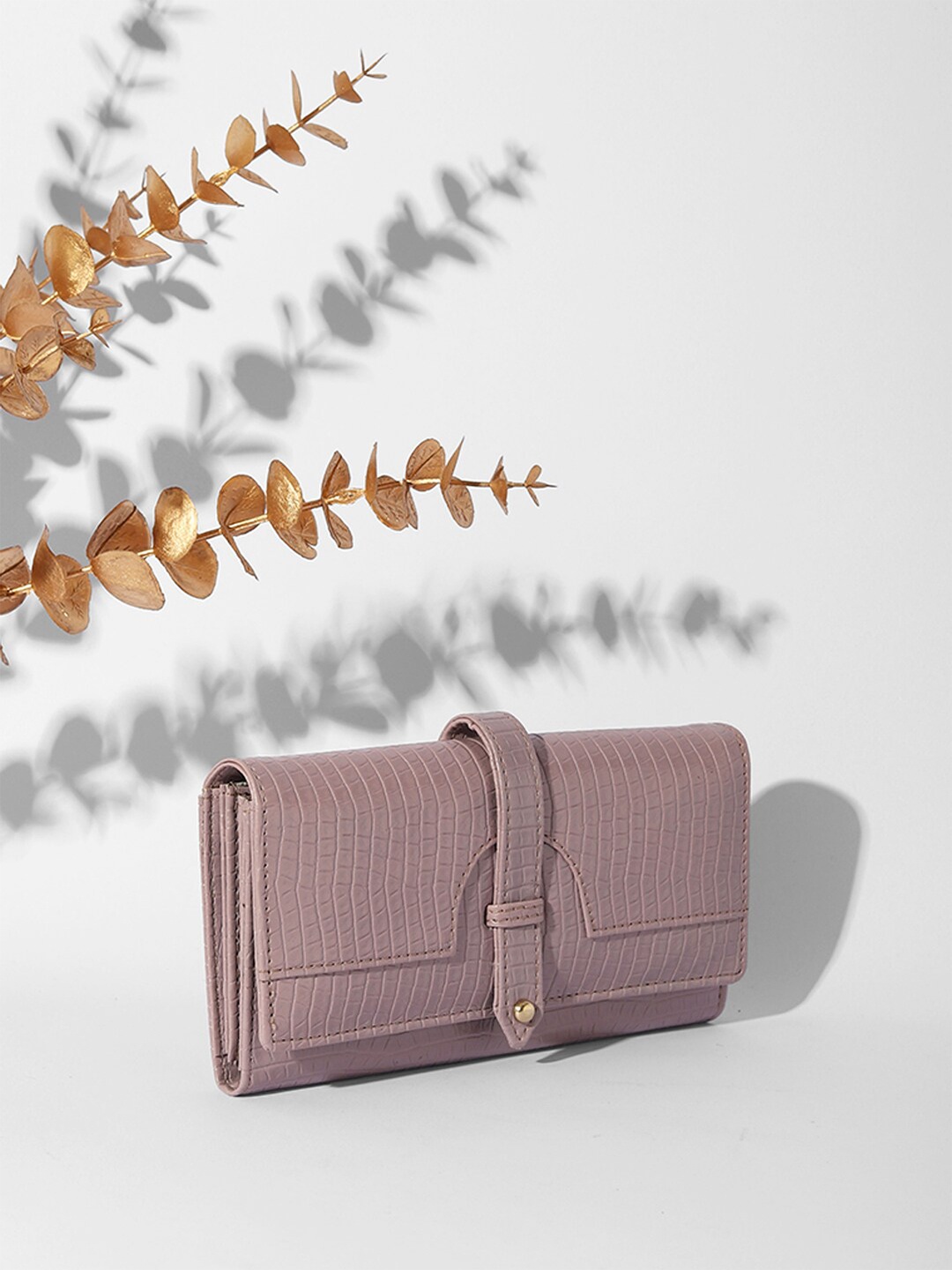 

Bagsy Malone Textured Purse Clutch, Mauve