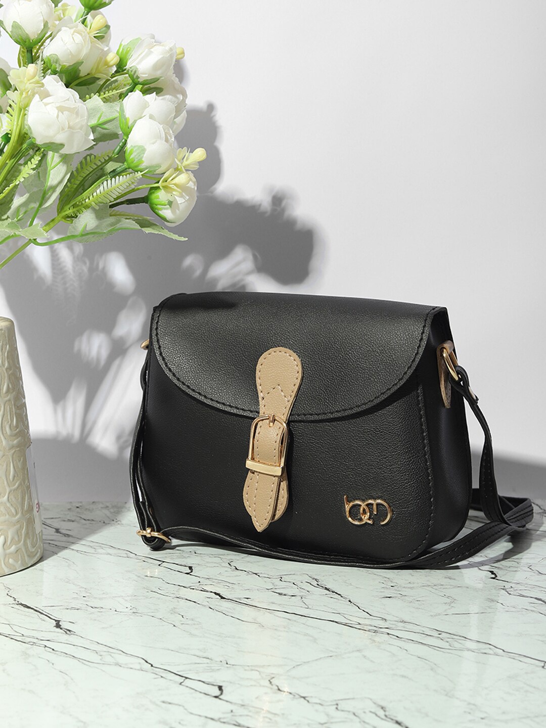 

Bagsy Malone Structured Sling Bag, Black
