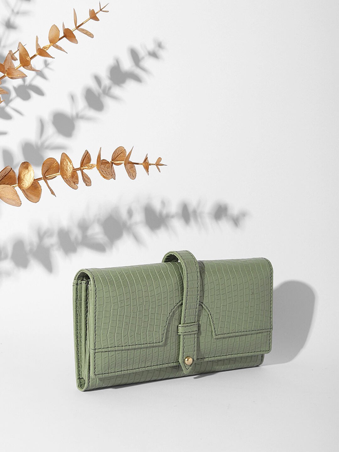 

Bagsy Malone Textured Envelope Clutch, Sea green