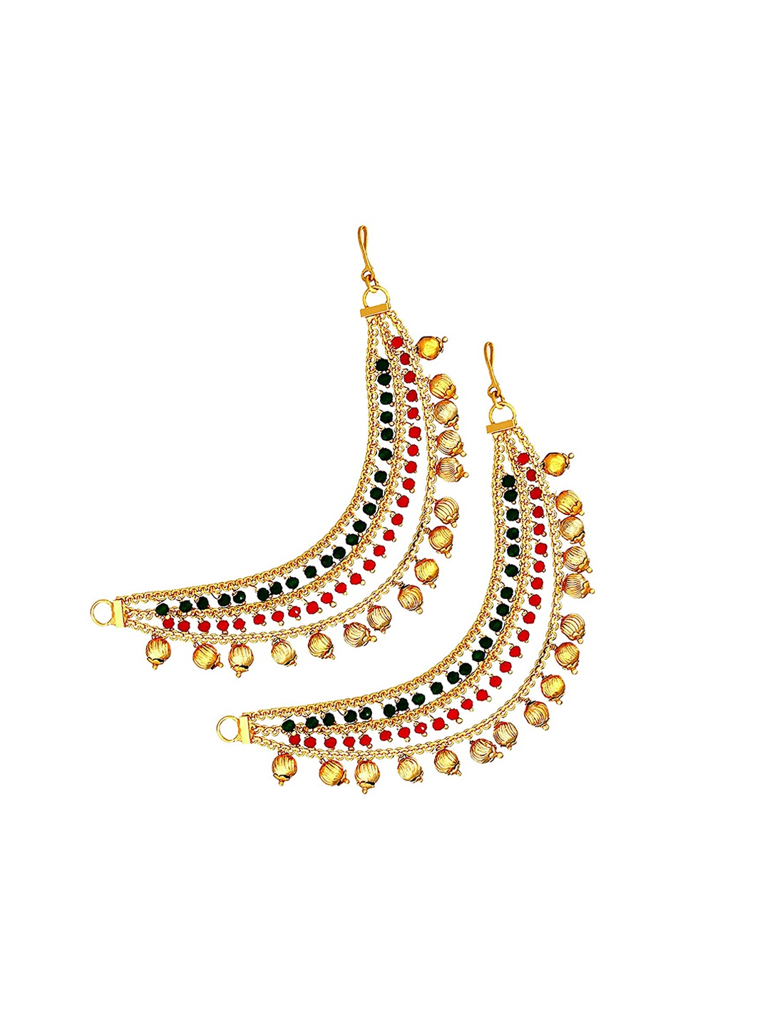 

Mallepula Gold-Plated Classic Ear Cuffs Drop Earrings