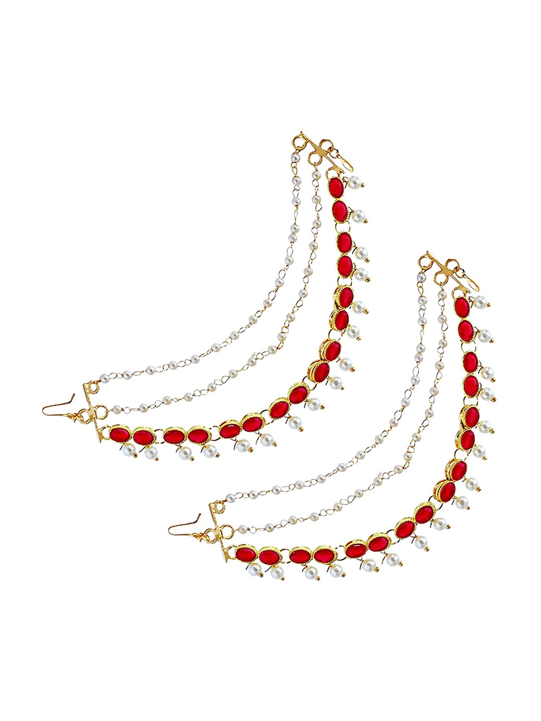 

Mallepula Gold-Plated Half Hoop Earrings Classic Ear Cuffs