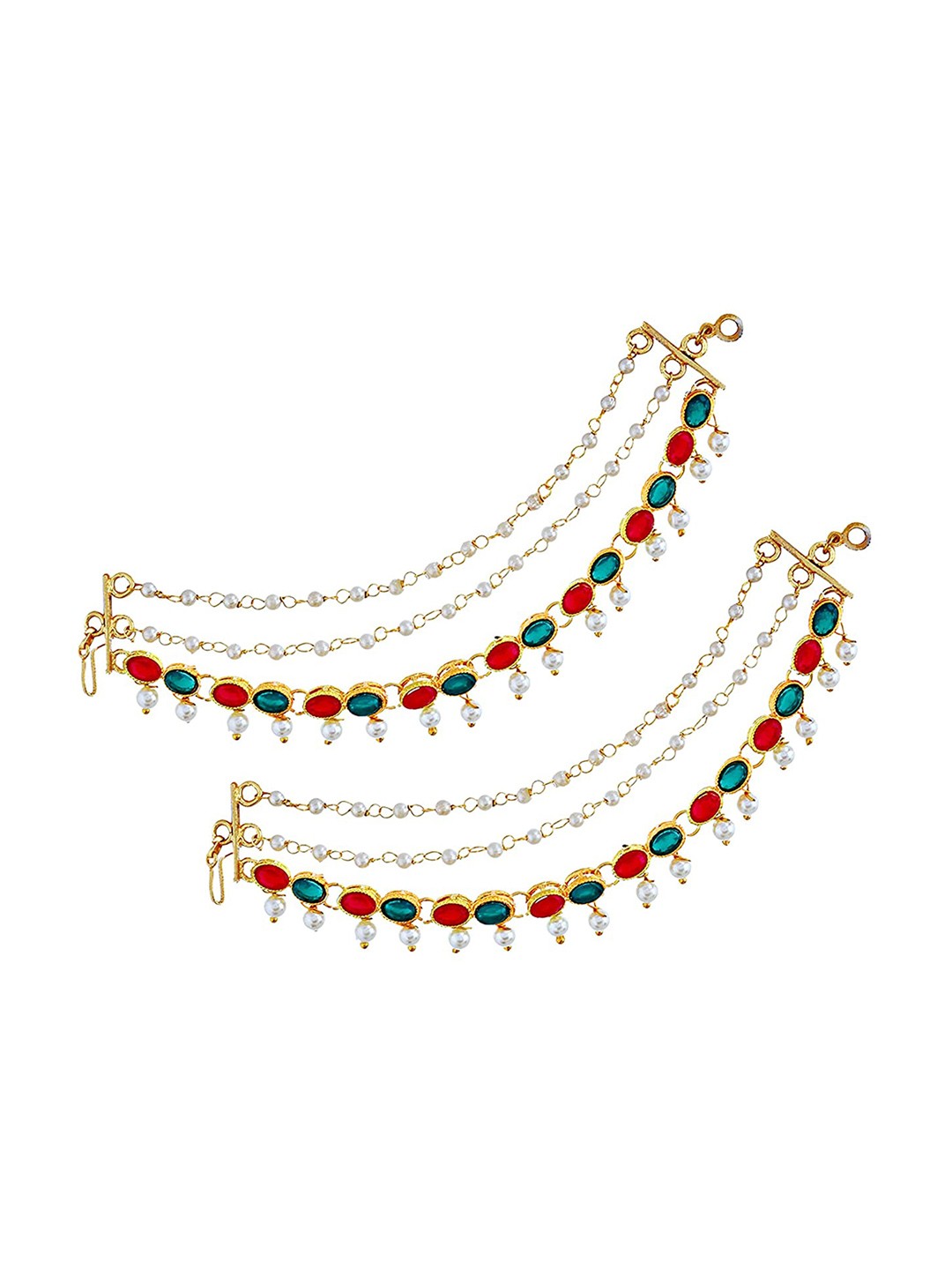 

Mallepula Gold Plated Classic Ear Cuff Earrings