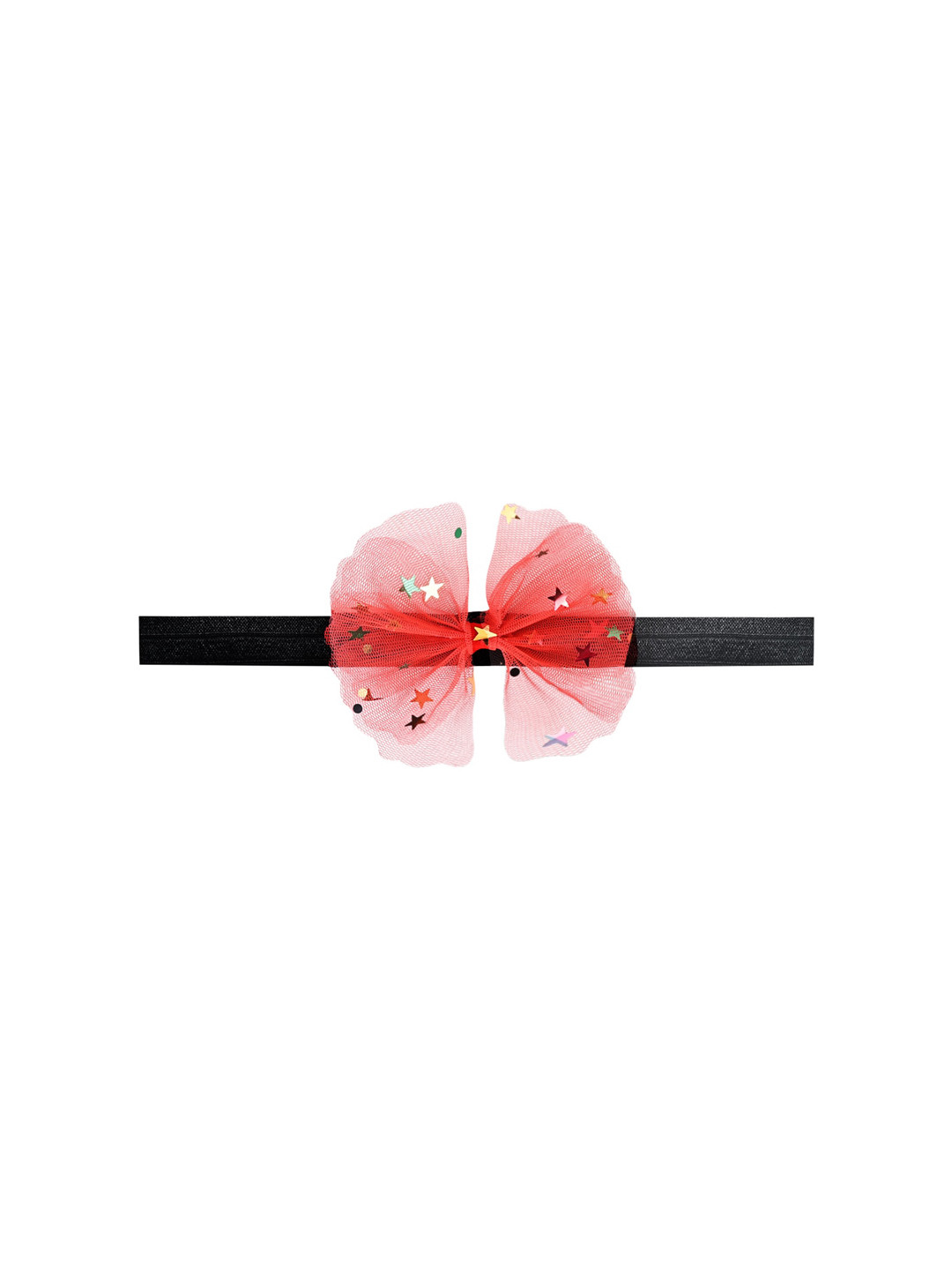 

Aye Candy Star Tulle Bow Chill Wrap Headband, Red