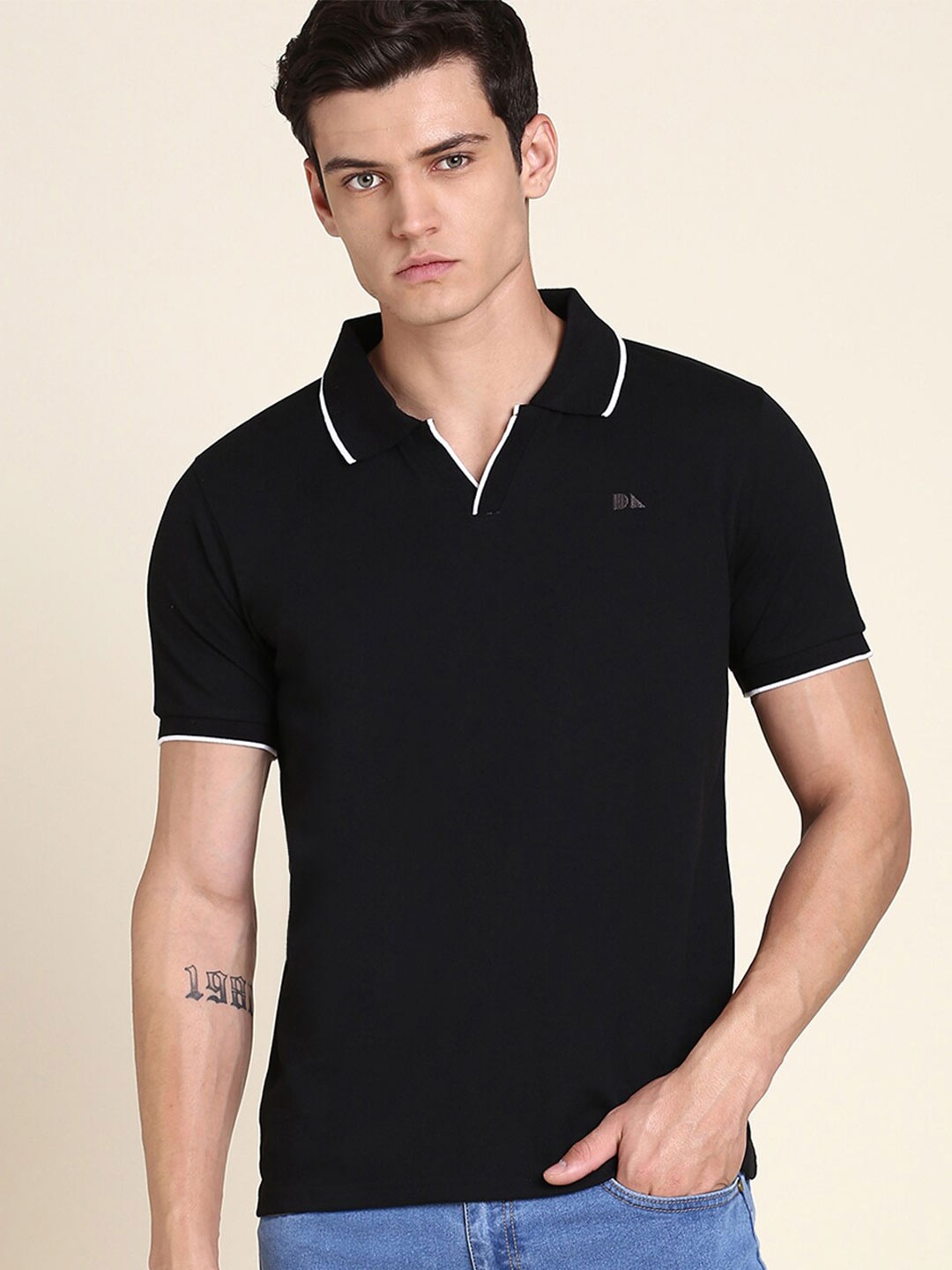 

Dennis Lingo Polo Collar Regular Fit T-shirt, Black