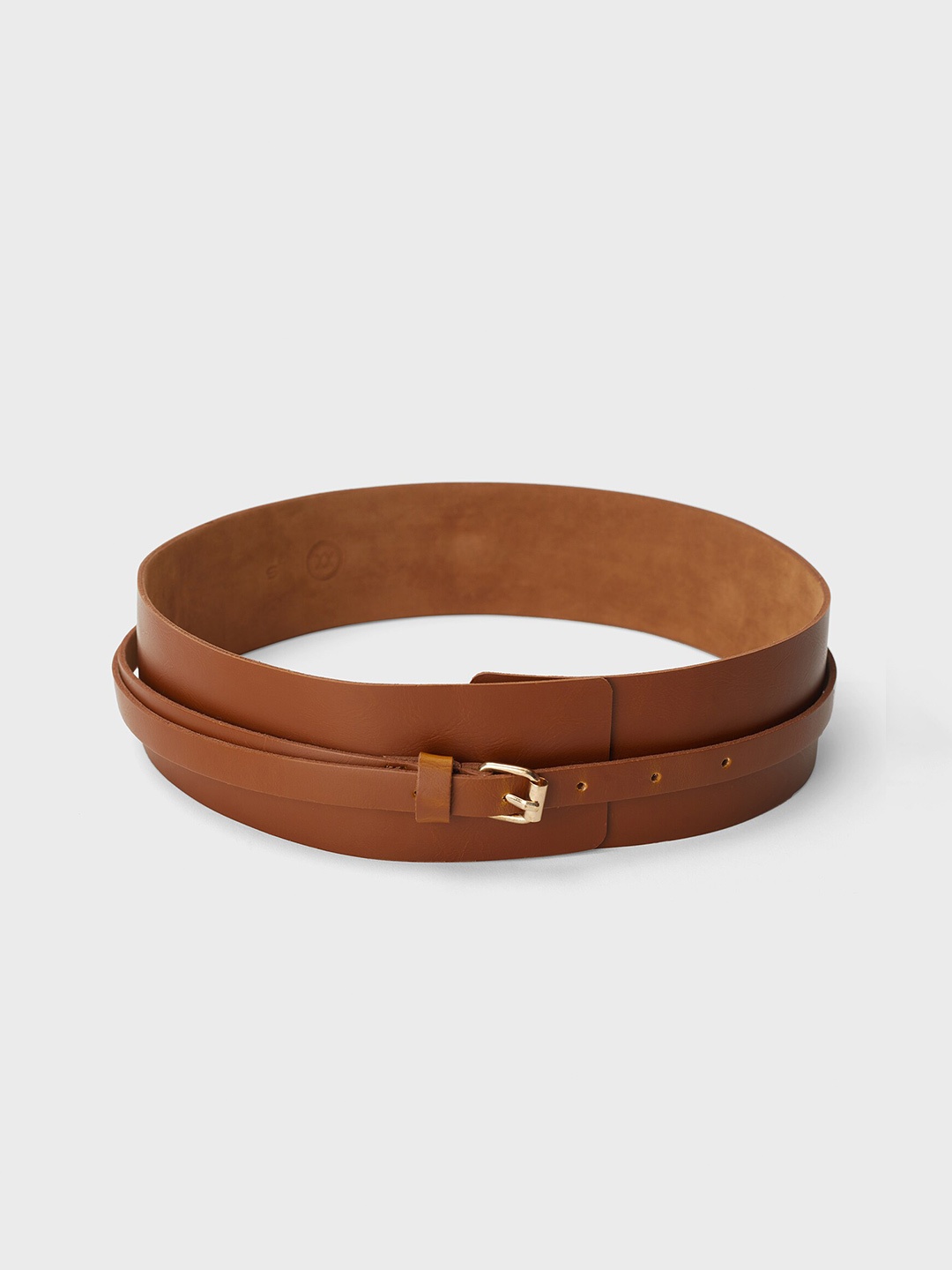 

20Dresses Women Wide Tang Closure Belt, Brown