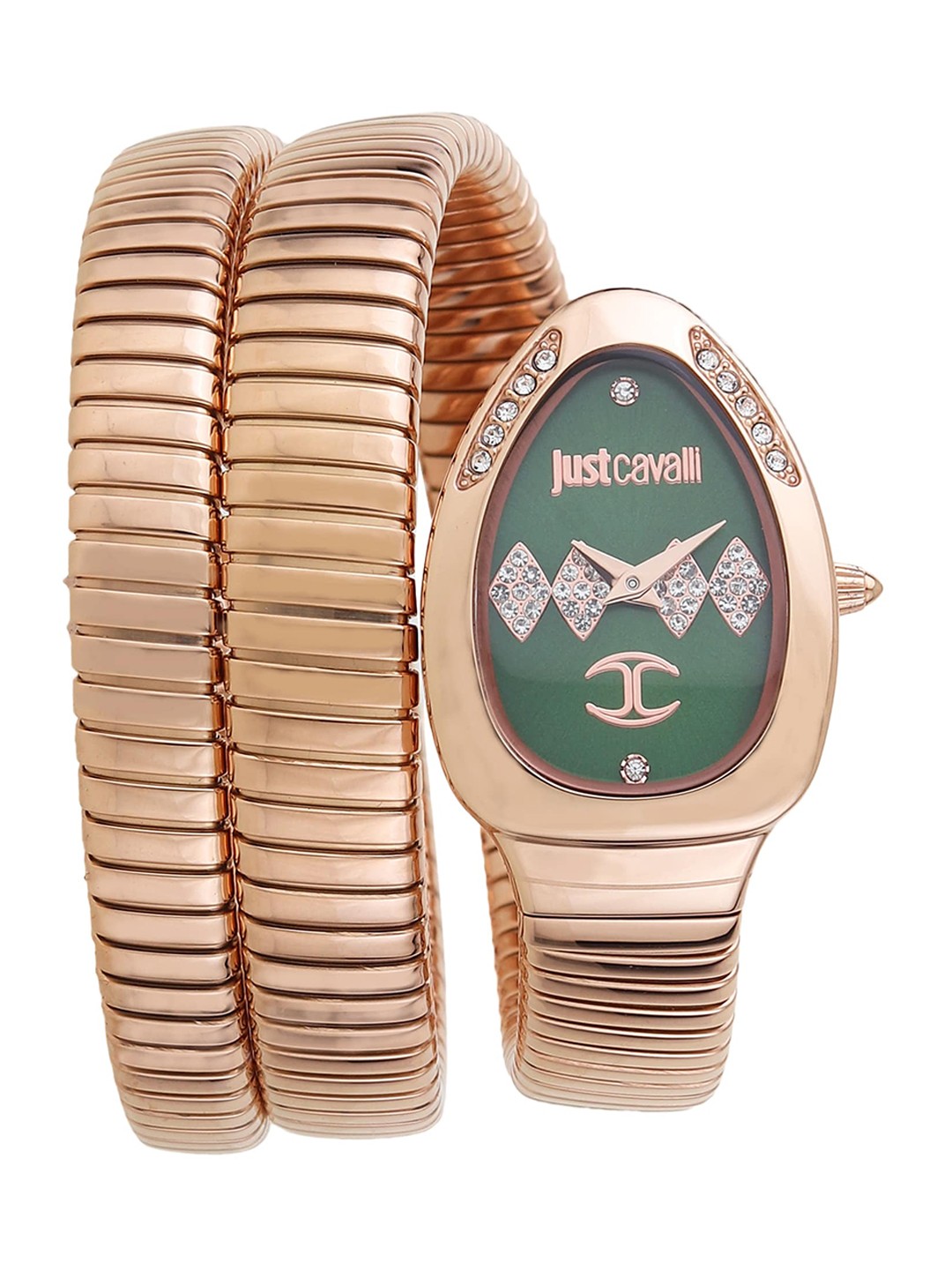 

Just Cavalli Women Stainless Steel Wrap Around Straps Analogue Watch JC1L230M0055, Rose gold