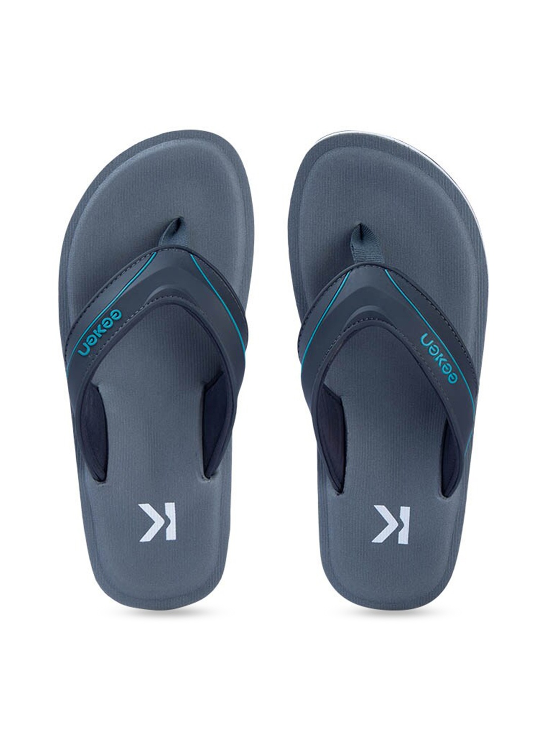 

Paragon Men Rubber Ultra-Comfortable Everyday Thong Flip-Flops, Grey