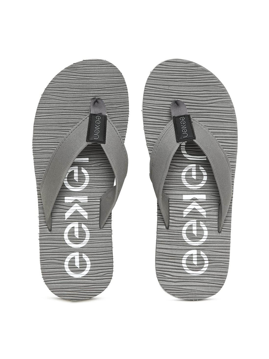 

Paragon Men Slip On Rubber Thong Flip-Flops, Grey