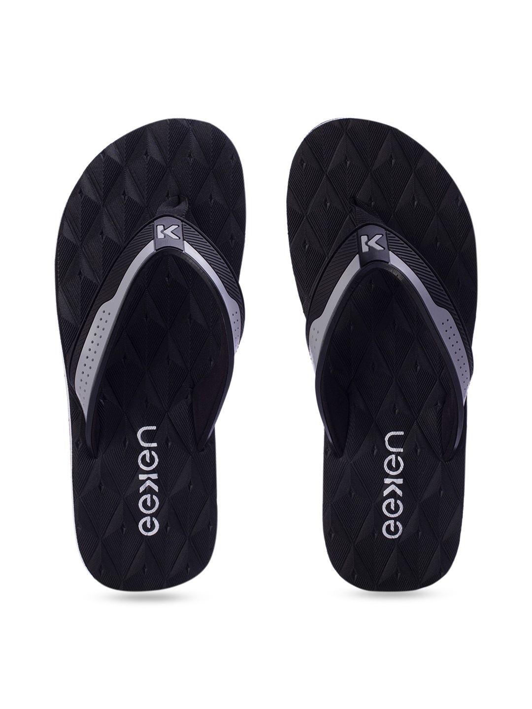 

Paragon Men Lightweight Rubber Thong Flip-Flops, Black