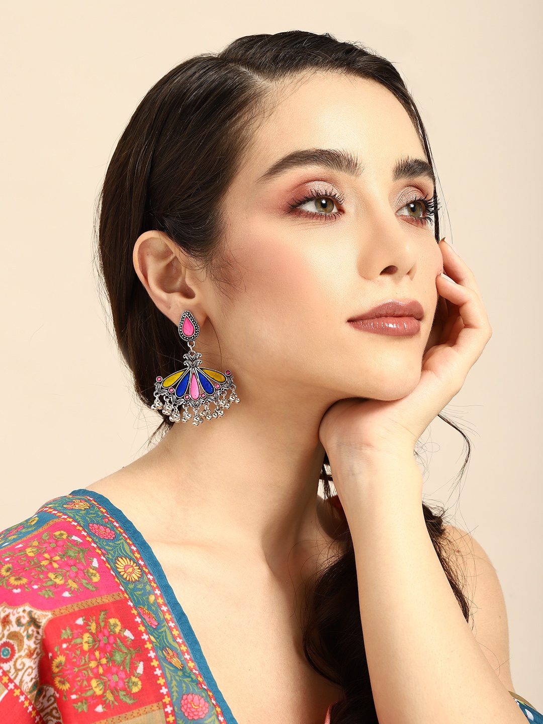 

Anouk Classic Enamelled Drop Earrings, Multi