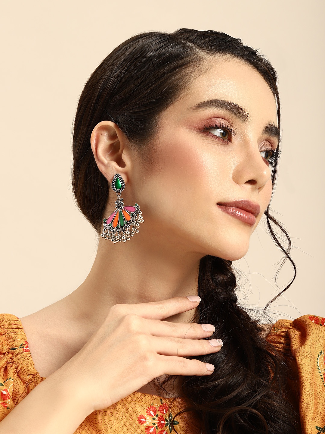 

Anouk Afghani Classic Drop Earrings, Multi