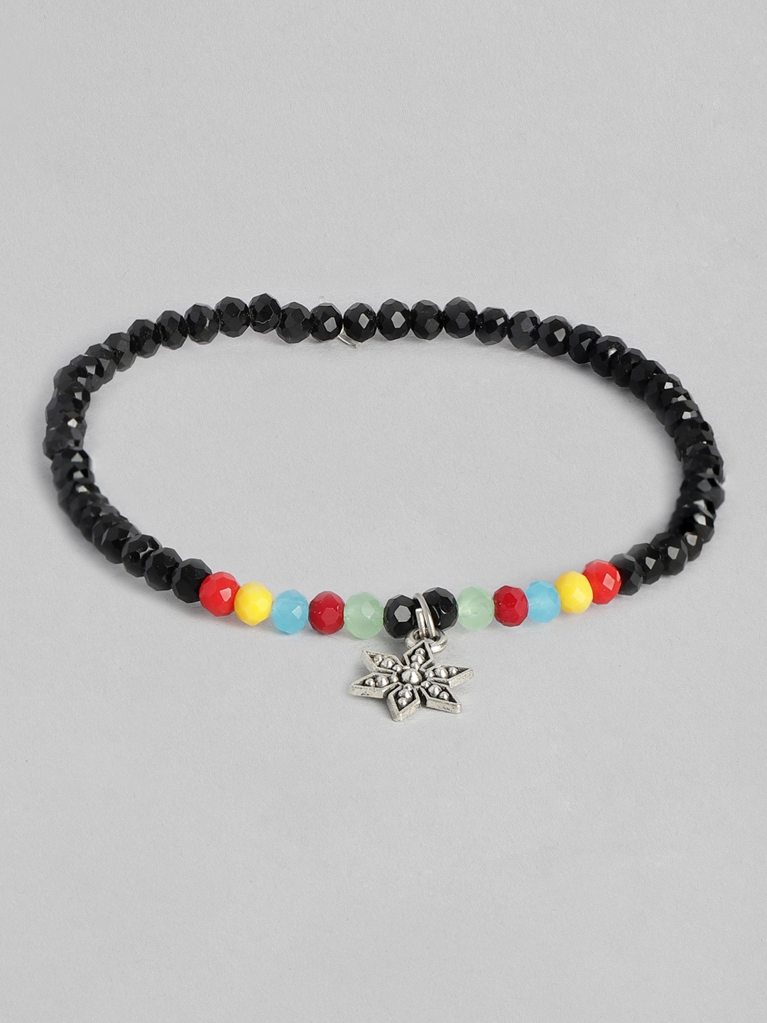 

Sangria Artificial Beads Studded Anklet, Multi