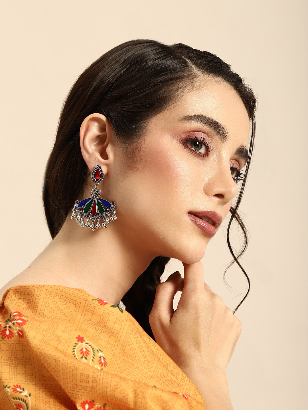 

Anouk Afghani Classic Drop Earrings, Multi