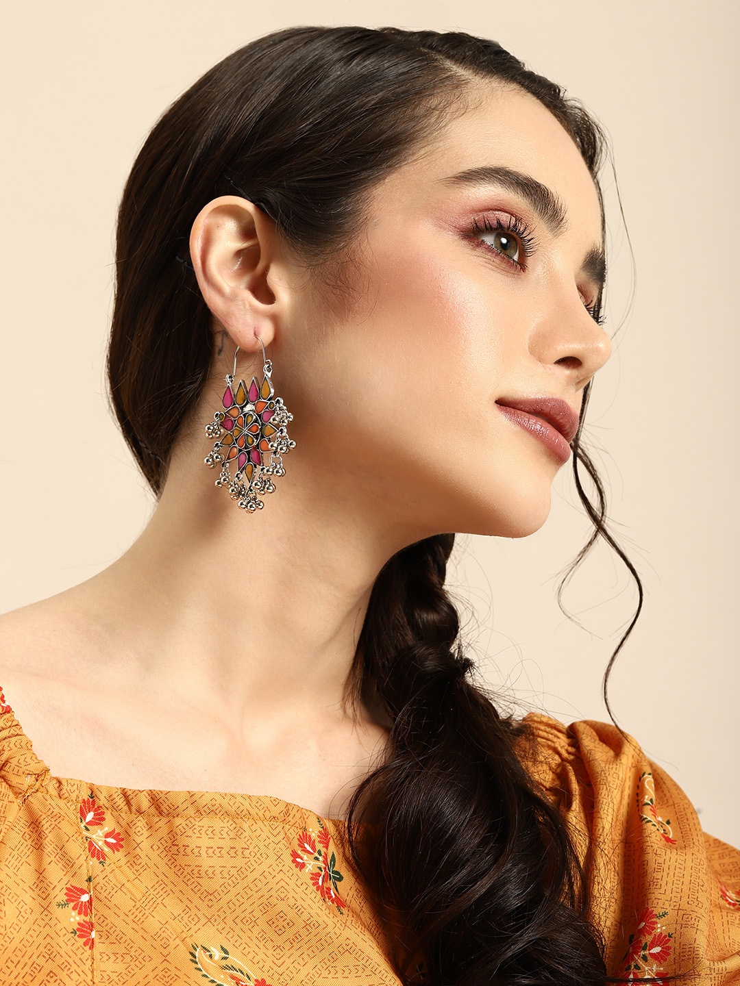 

Anouk Afghani Classic Drop Earrings, Multi