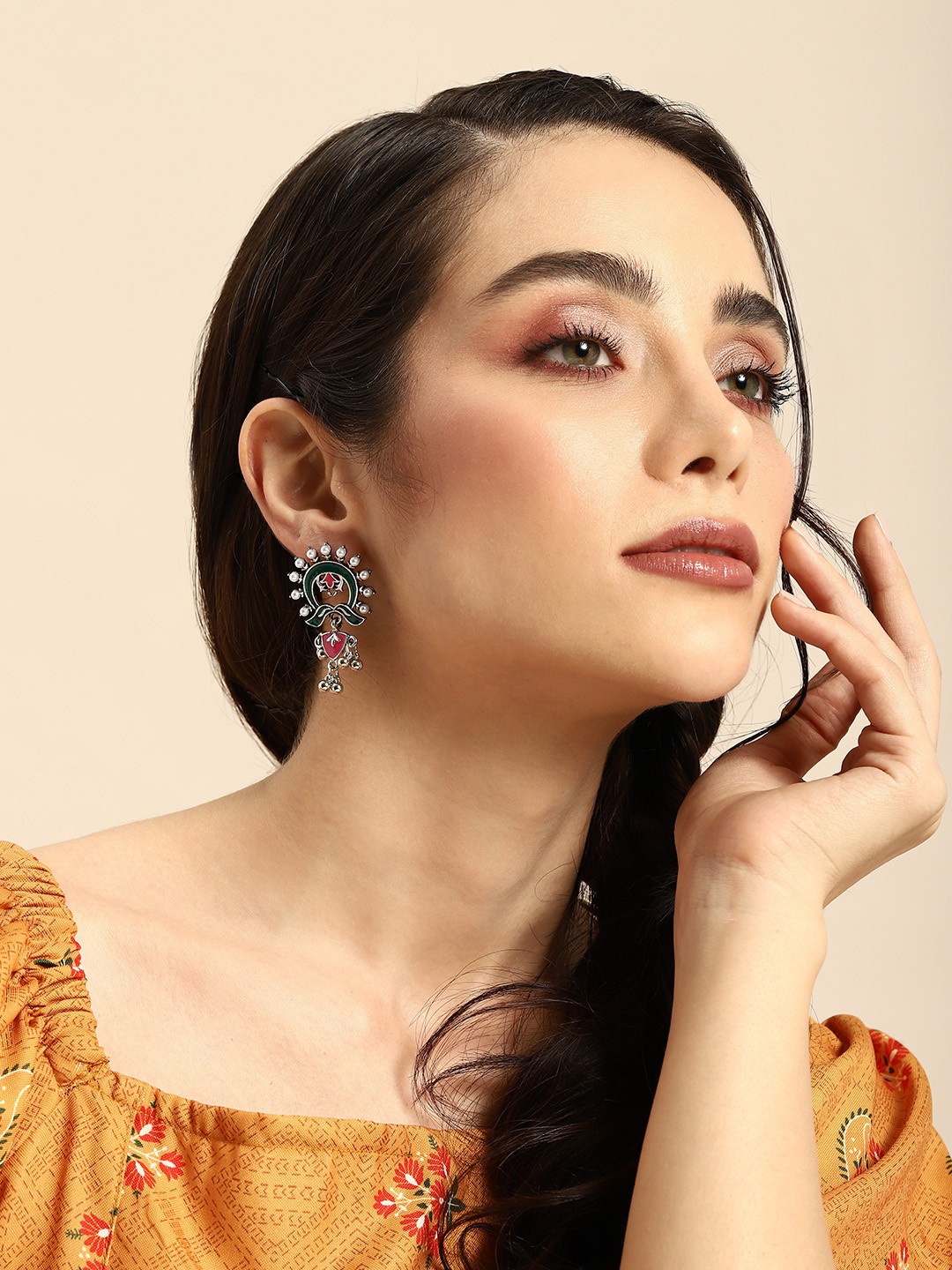 

Anouk Afghani Classic Drop Earrings, Multi