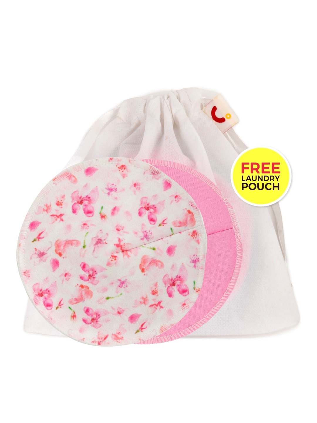 

MYLO ESSENTIALS Pack Of 3 Reusable Breast Pads, Pink