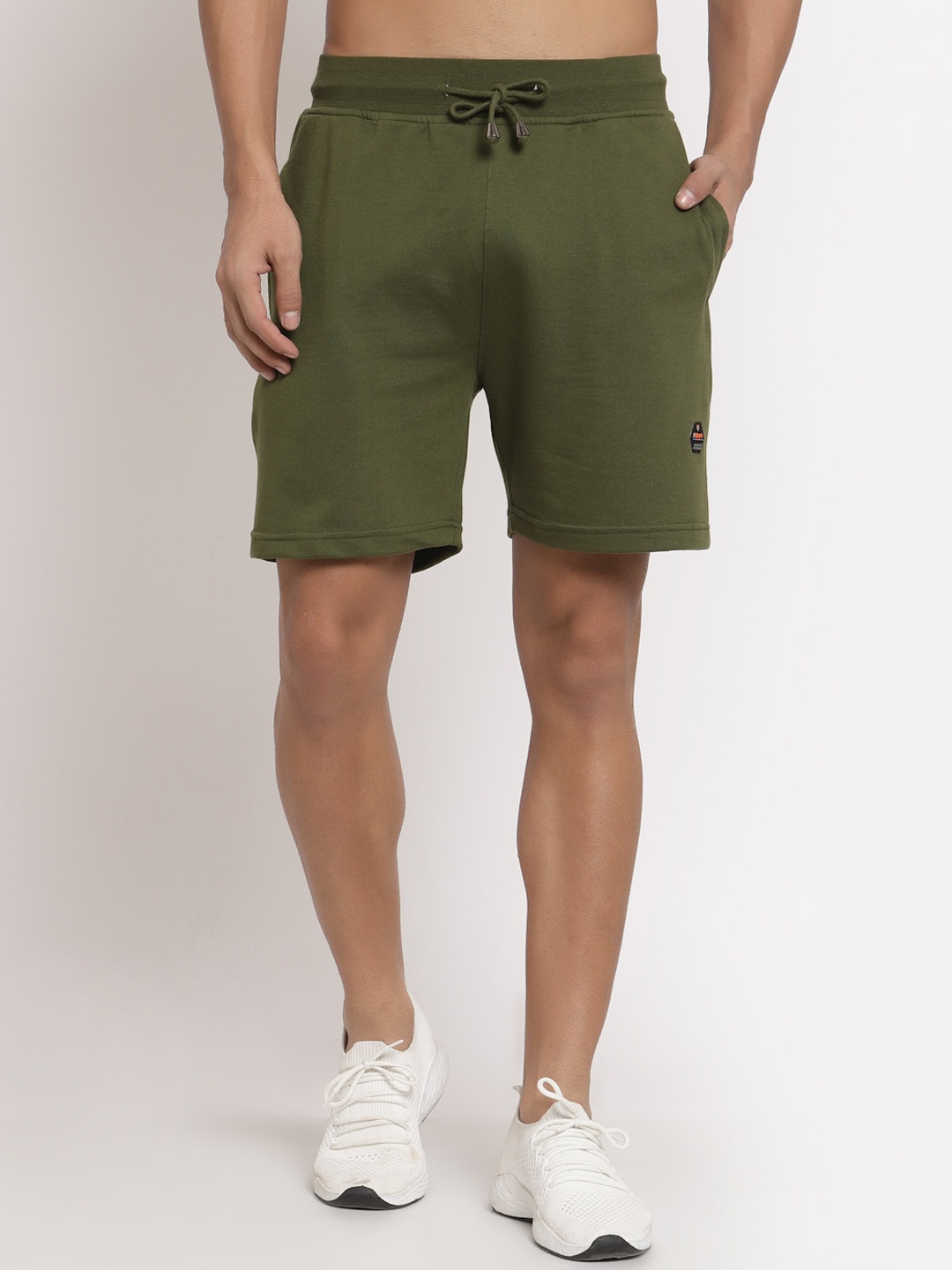 

Club York Men Mid-Rise Sports Shorts, Olive
