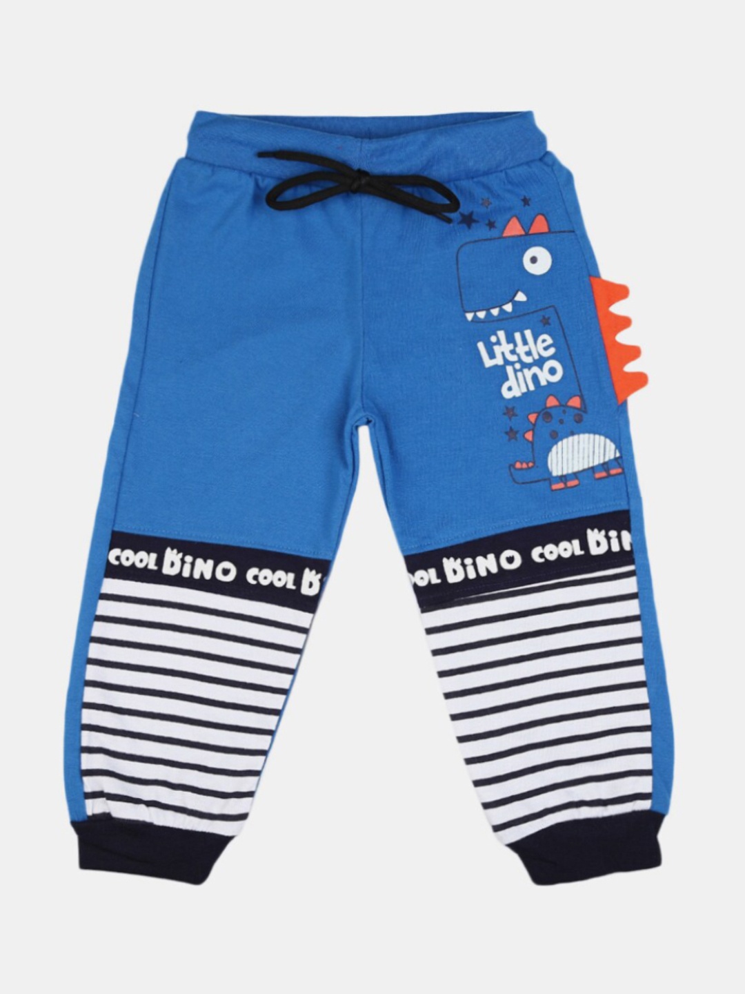 

V-Mart Infant Poly Cotton Striped Joggers, Blue