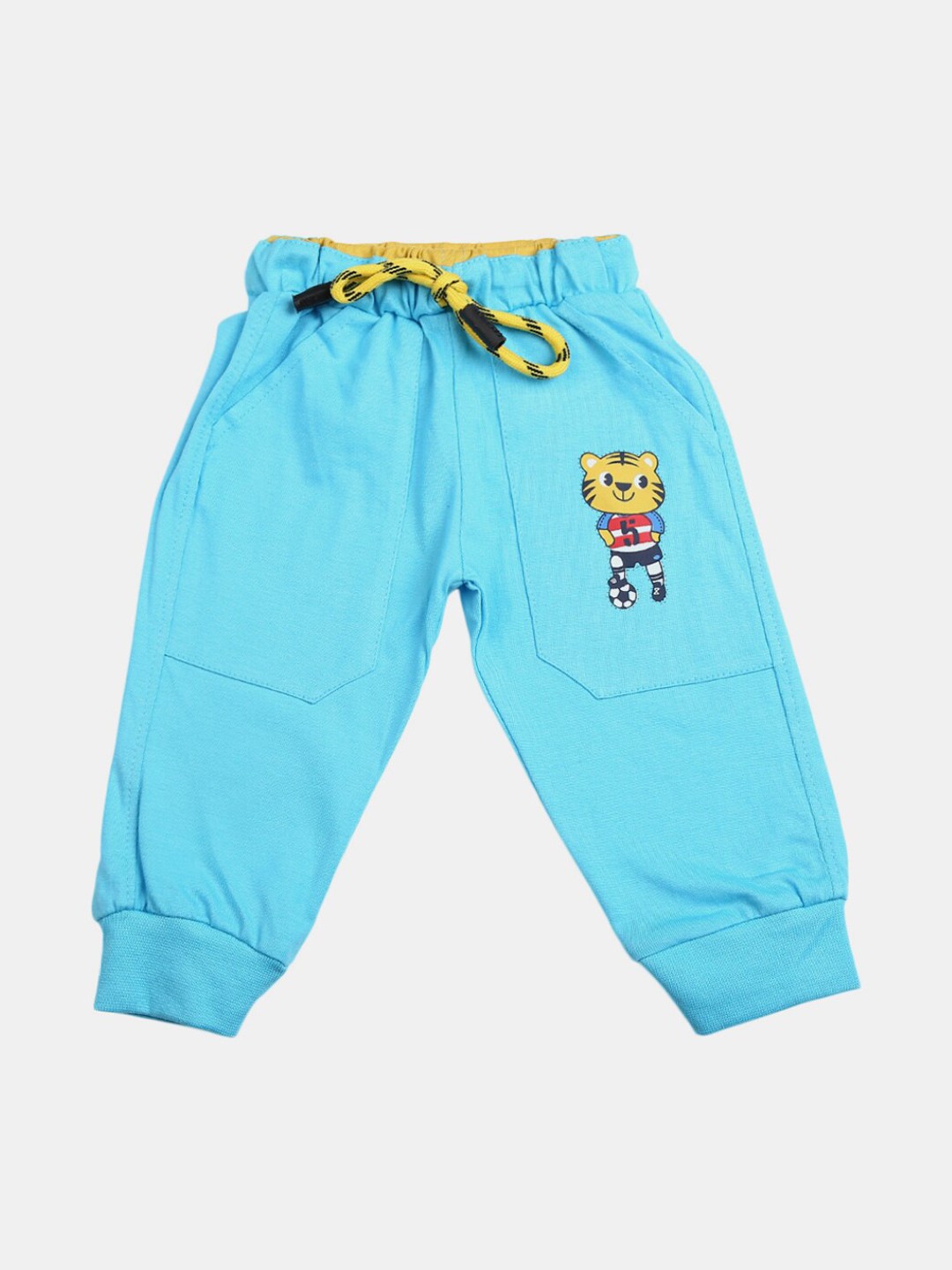 

V-Mart Infant Kids Regular Fit Cotton Joggers Lounge Pants, Blue
