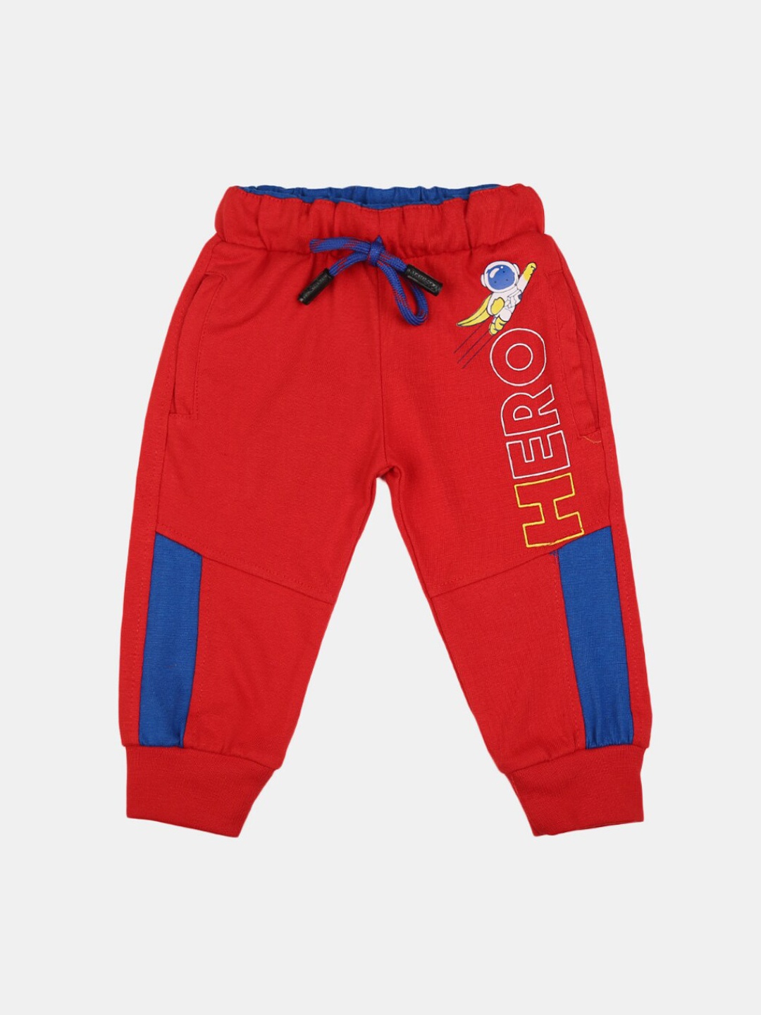 

V-Mart Infants Printed Mid-Rise Joggers, Red