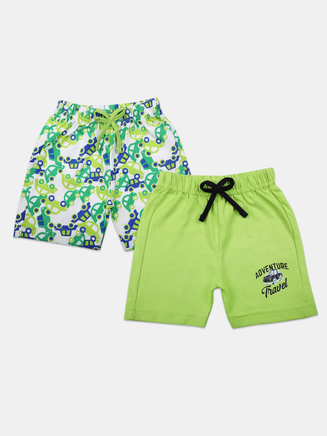 

V-Mart Infant Kids Pack of 2 Shorts, Green