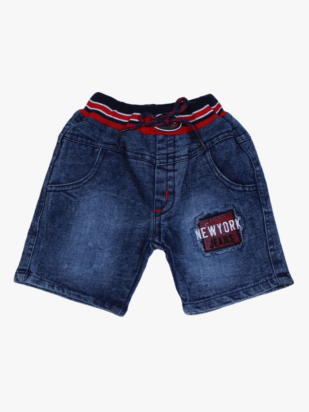 

V-Mart Infant Kids Washed Denim Shorts, Blue