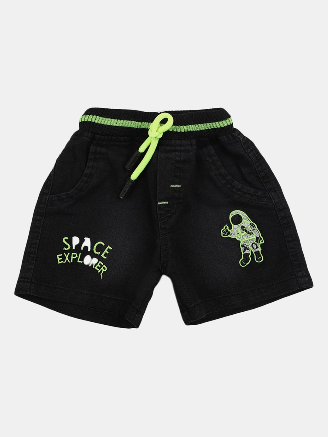 

V-Mart Infant Kids Printed Shorts, Black