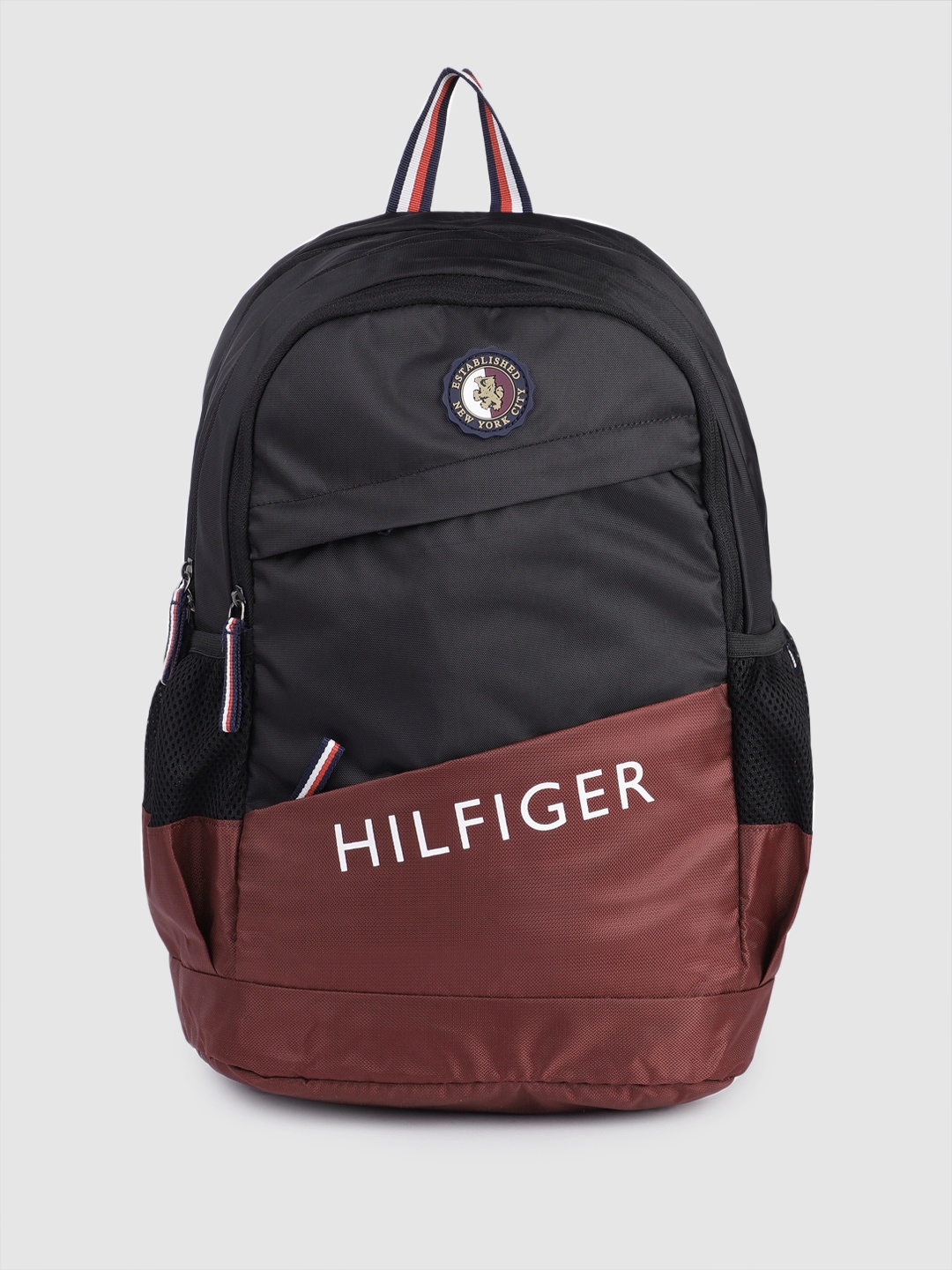 

Tommy Hilfiger Unisex Colourblocked Backpack, Black