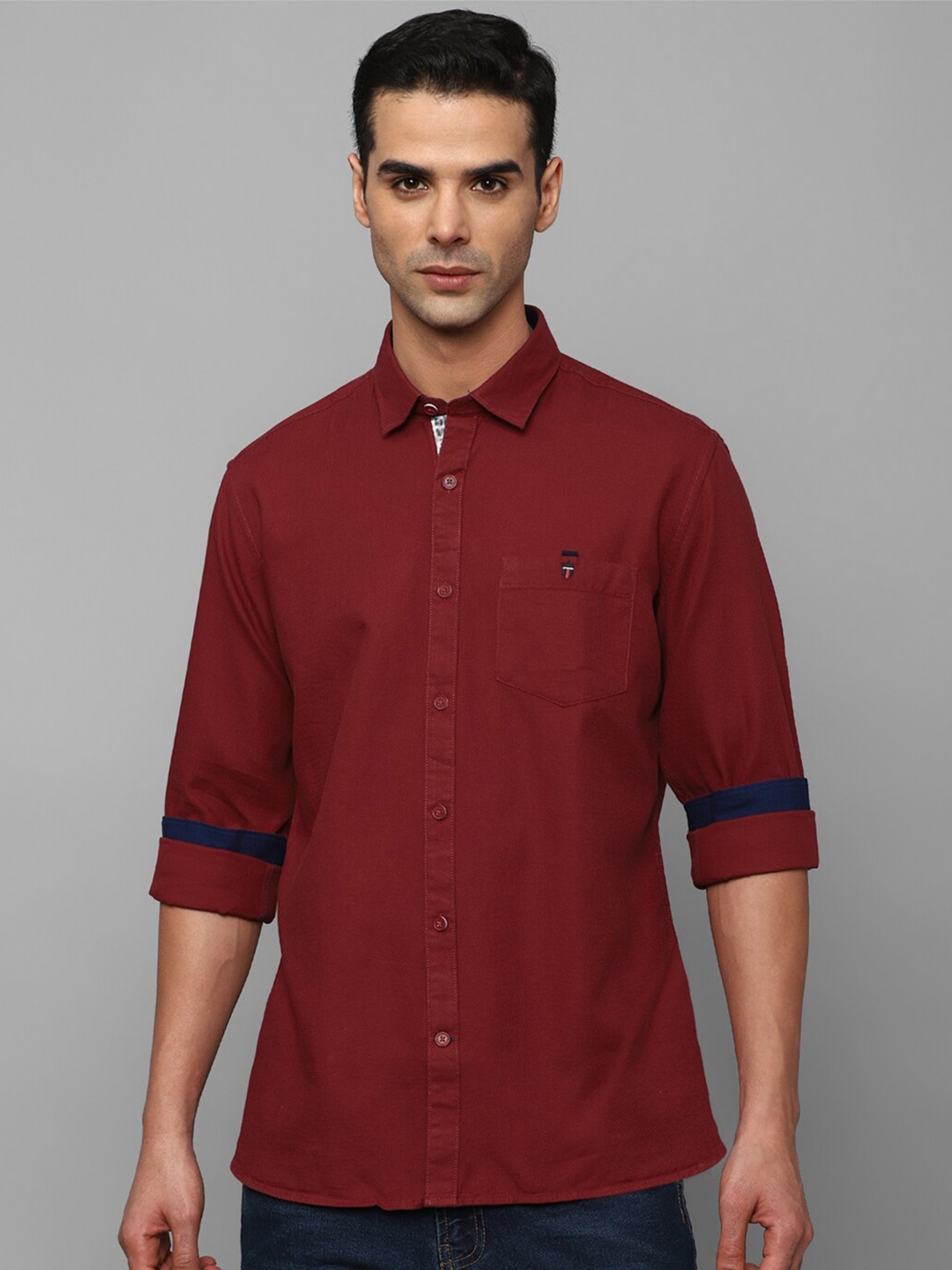 

Louis Philippe Sport Slim Fit Pure Cotton Casual Shirt, Maroon