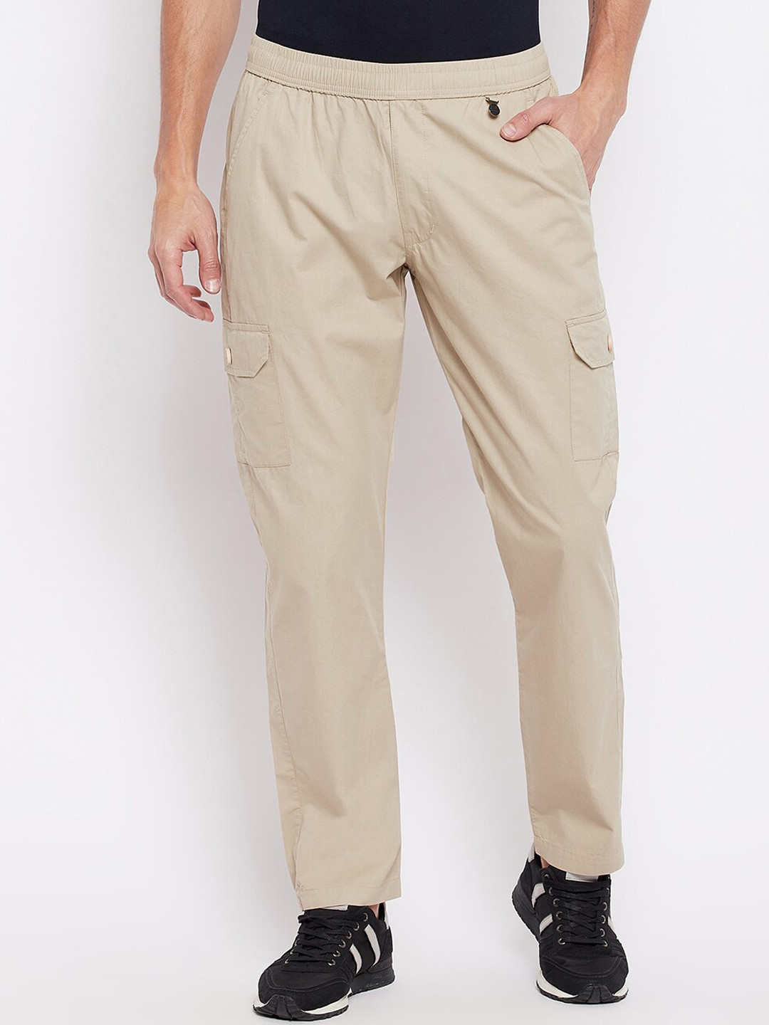

Okane Men Cotton Track Pants, Cream