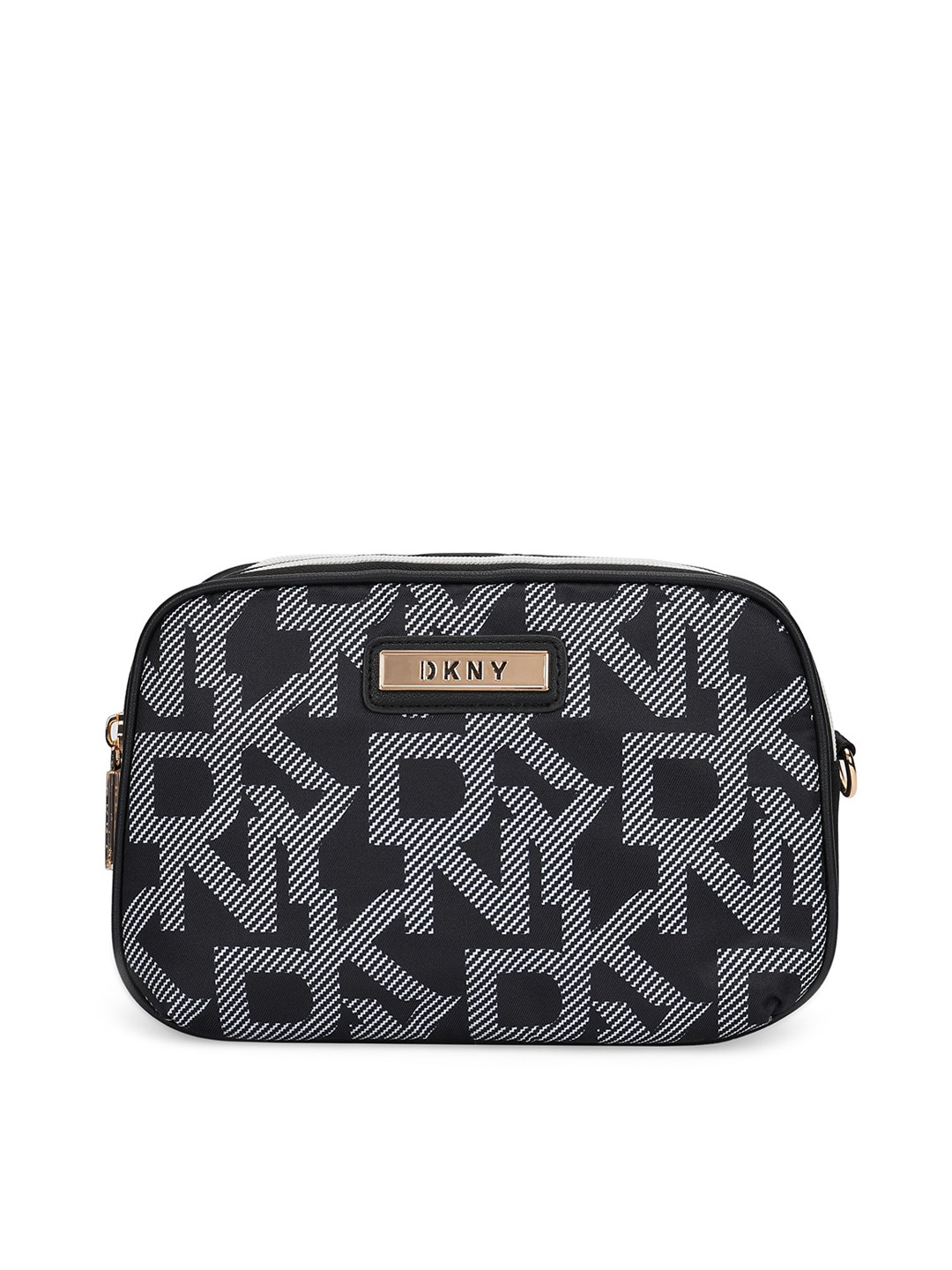

Dkny After Hours Logo Print Material Soft Waist Bag, Black
