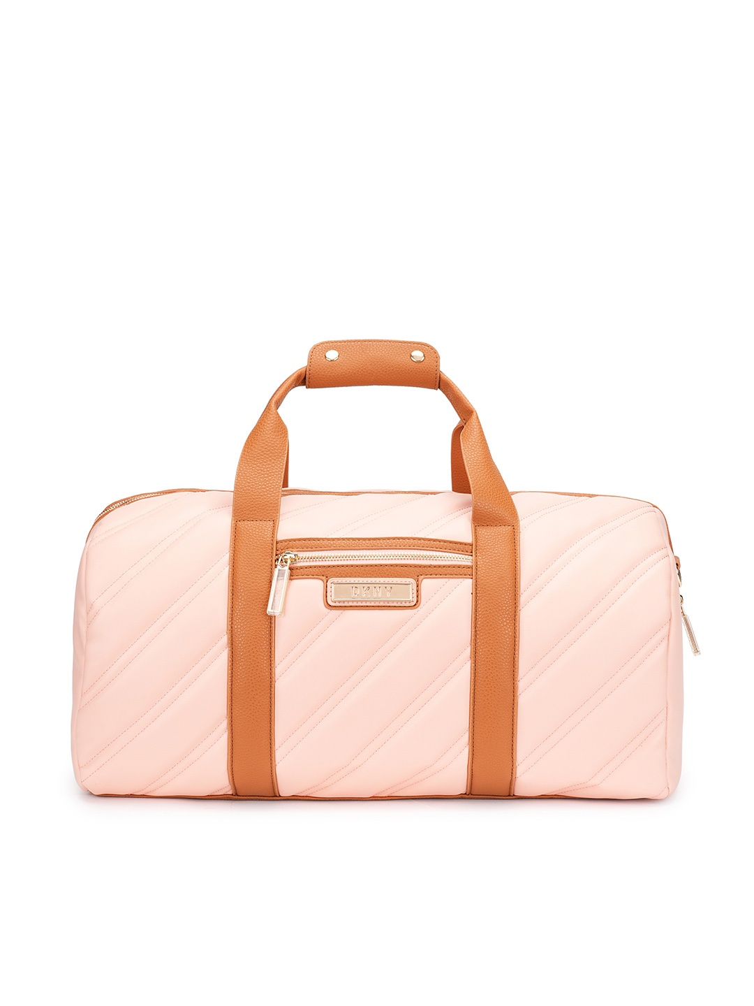 DKNY BIAS Range Peach Bloom One Size Soft Duffle, Pink