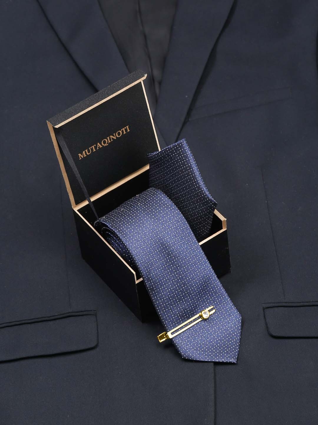 

MUTAQINOTI Men Accessory Gift Set, Blue