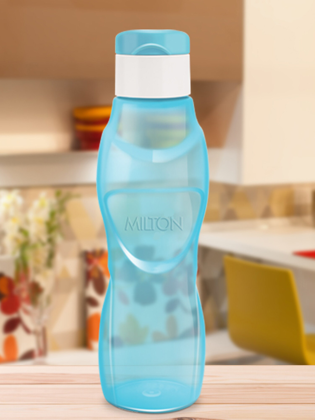 

Milton Ace Flip 6 Pieces Blue Plastic Water Bottle 1 L Each