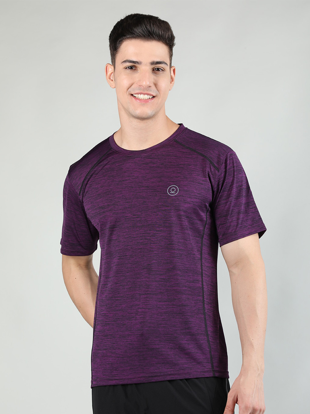 

CHKOKKO Training And Gym Sports Dri-FIT T-shirt, Purple