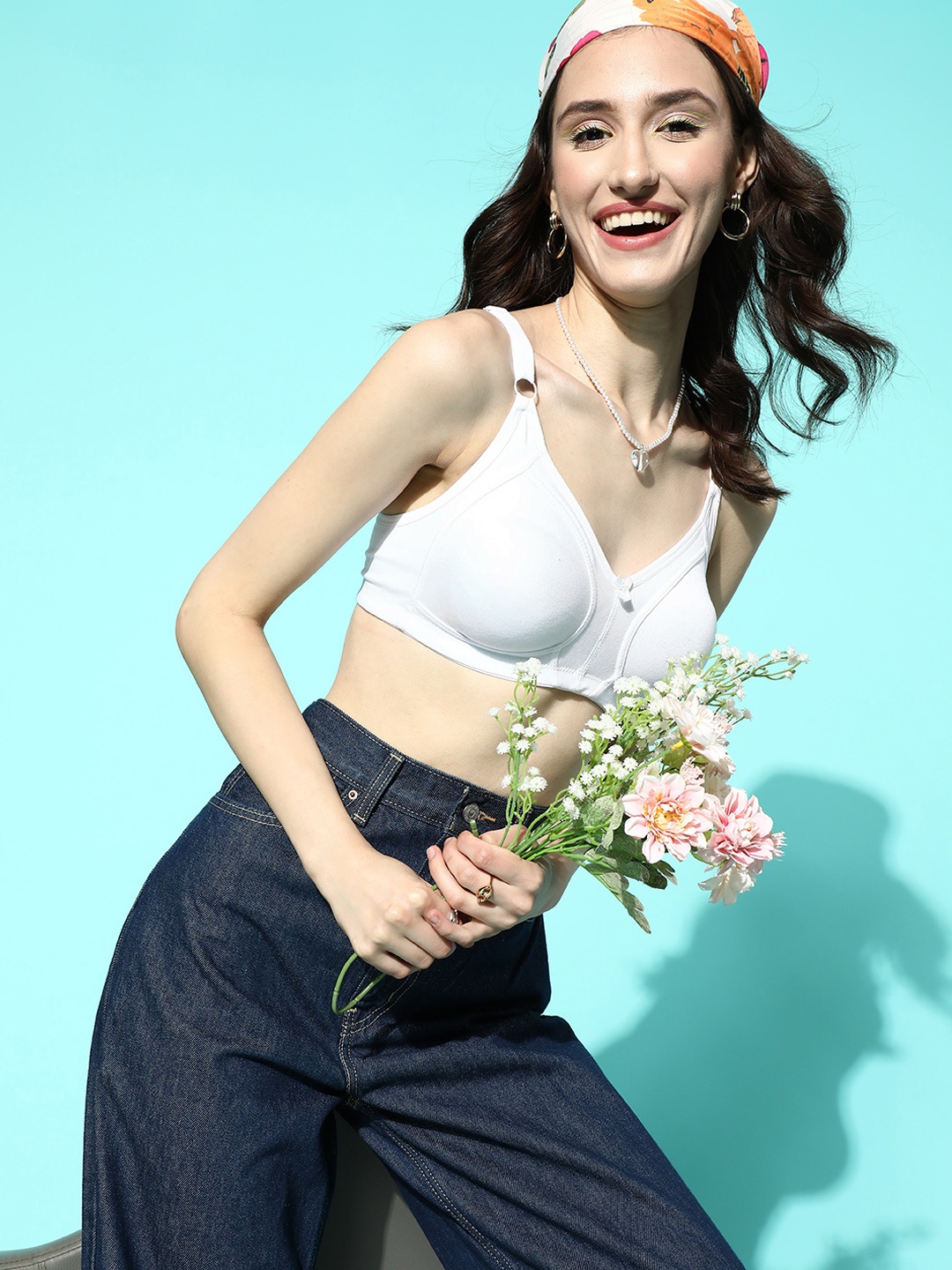 

DressBerry White Full Coverage Lightly Padded Bra - MGLITE-03