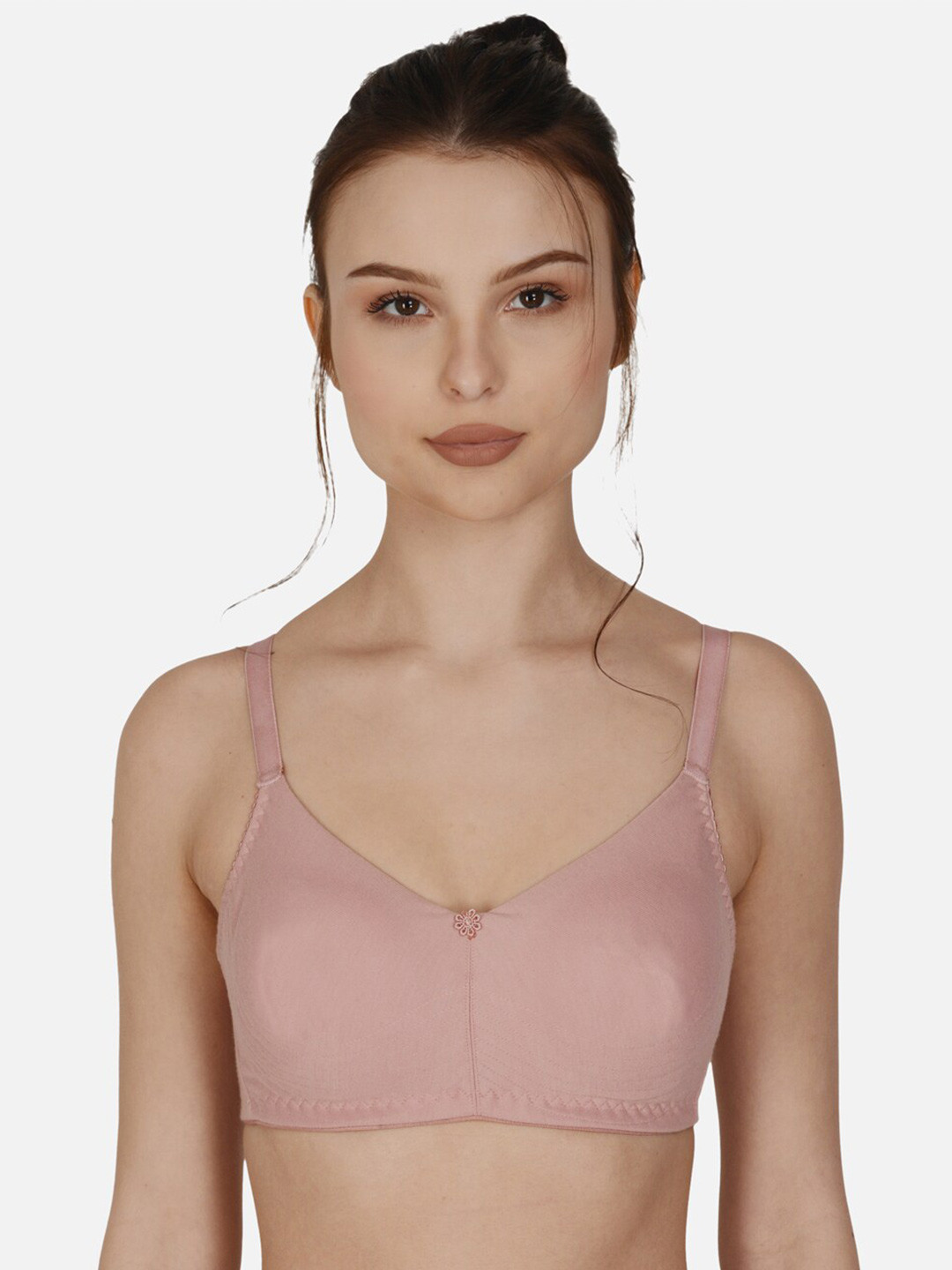 

mod & shy Non Padded Seamless All Day Comfort Non-Wired T-Shirt Bra, Mauve