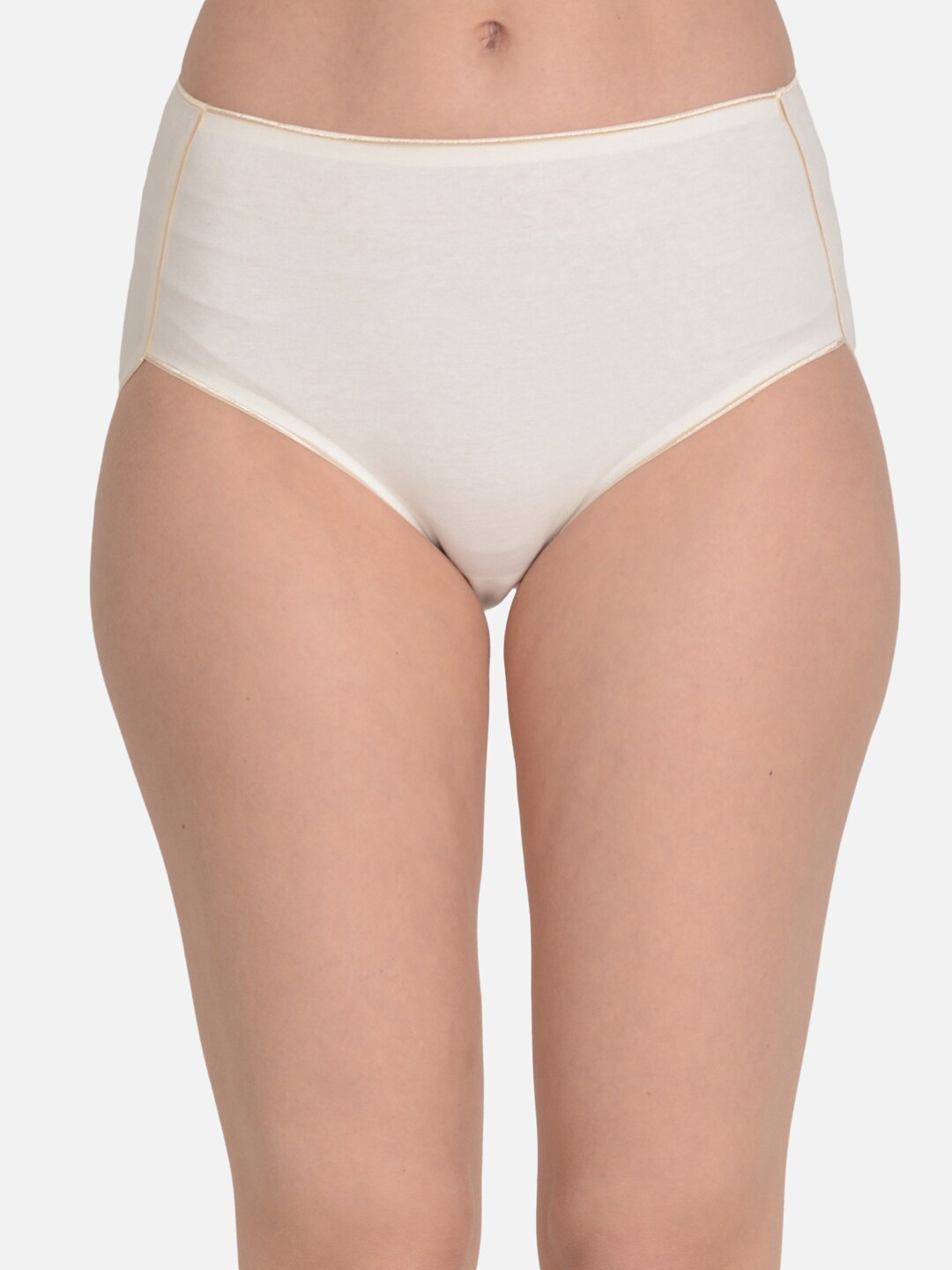 

mod & shy Women Seamless Anti-Mircobial Mid-Rise Hipster Brief MU209-M, Cream